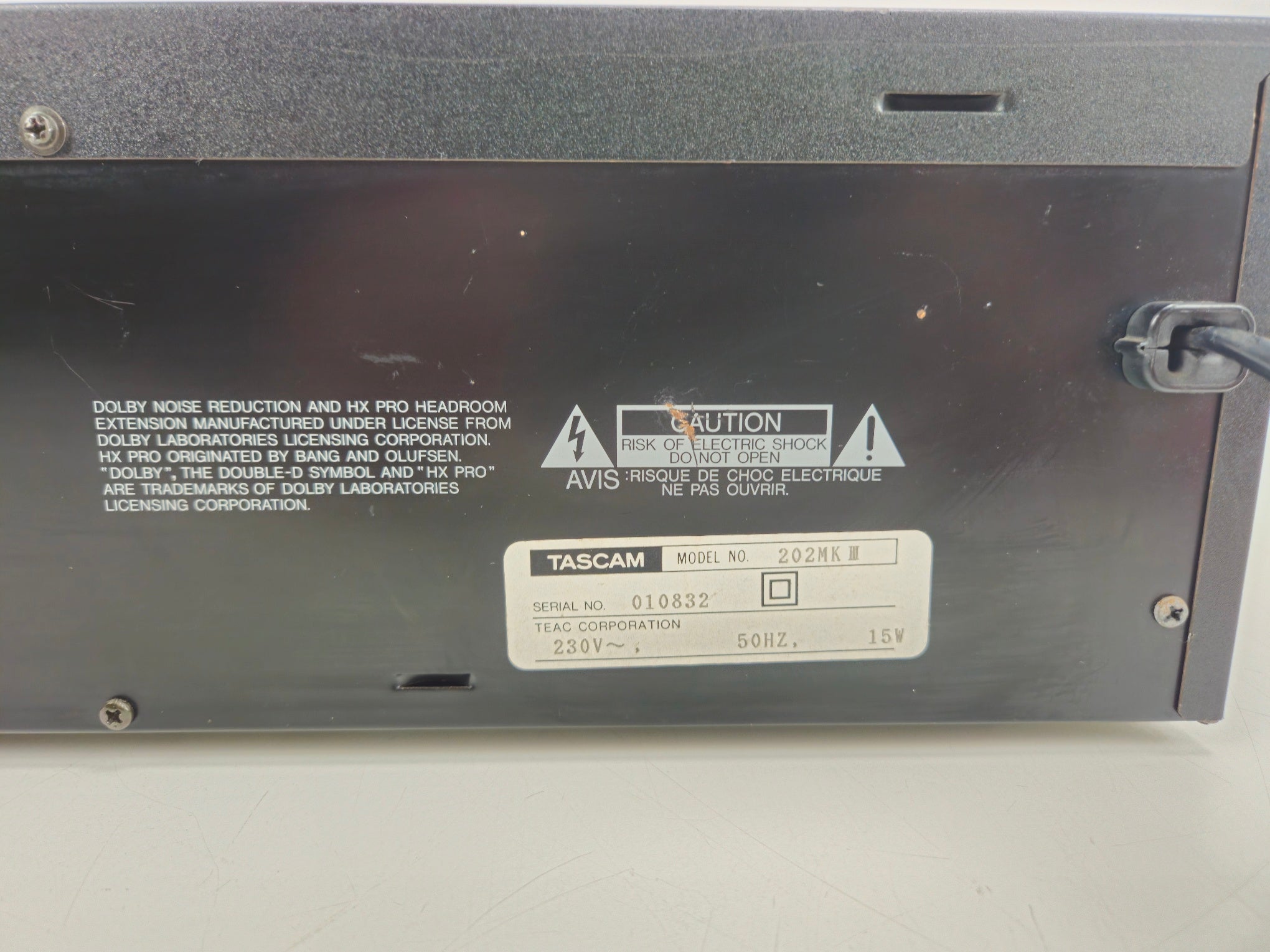 Tascam - 202 MKIII - Professional Dual Cassette Deck