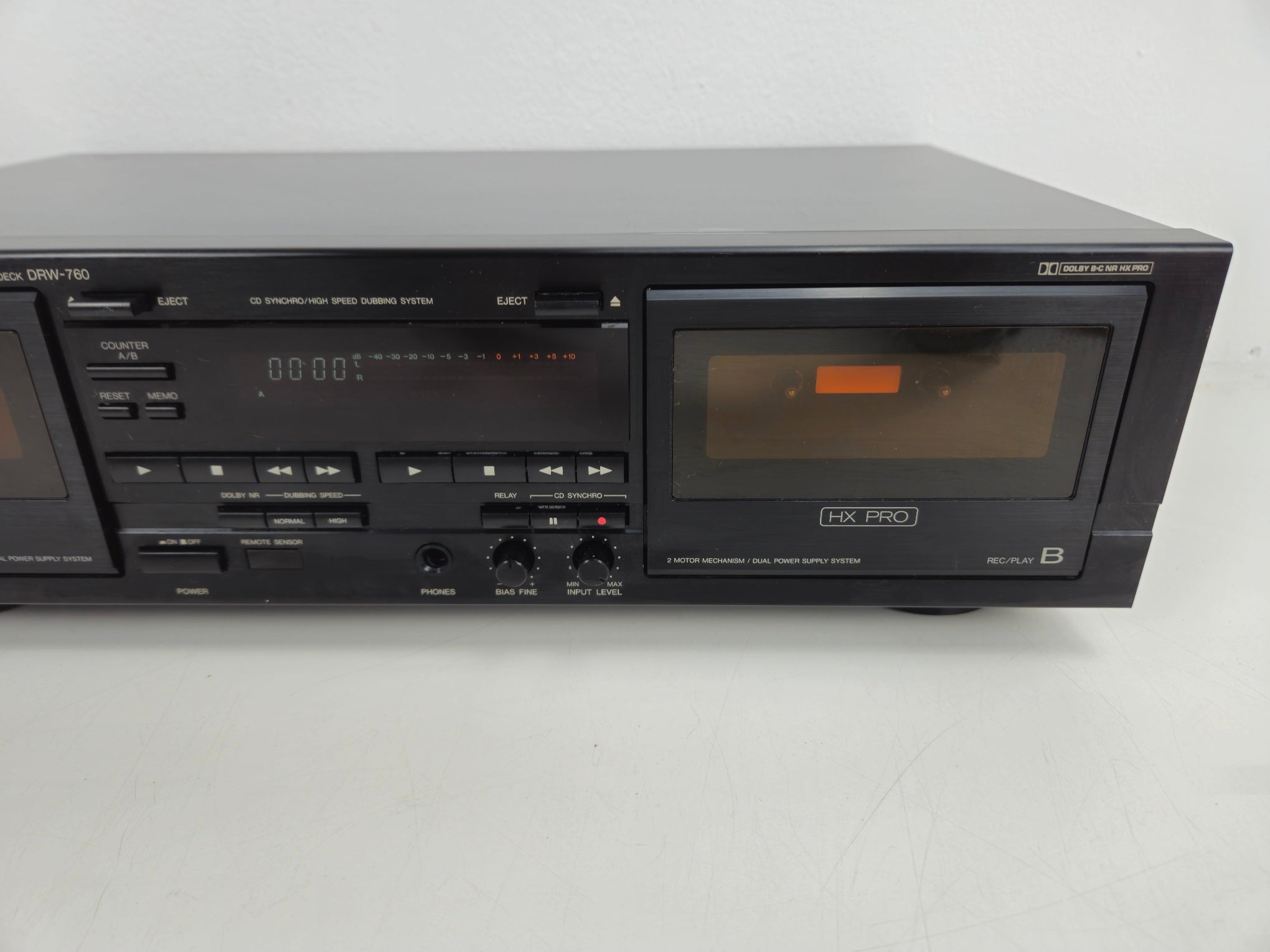 Denon - DRW-760 - Stereo Double Cassette Deck