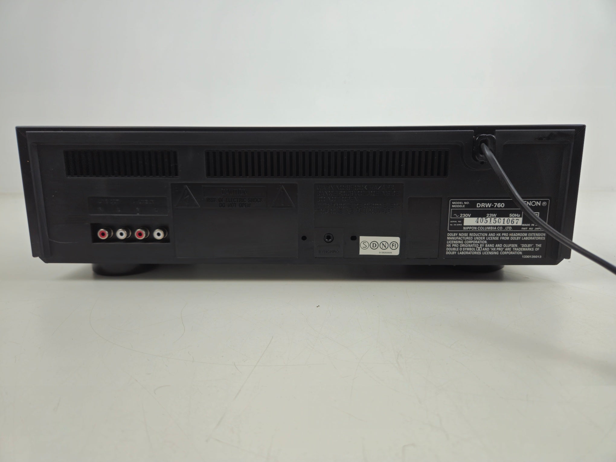 Denon - DRW-760 - Stereo Double Cassette Deck