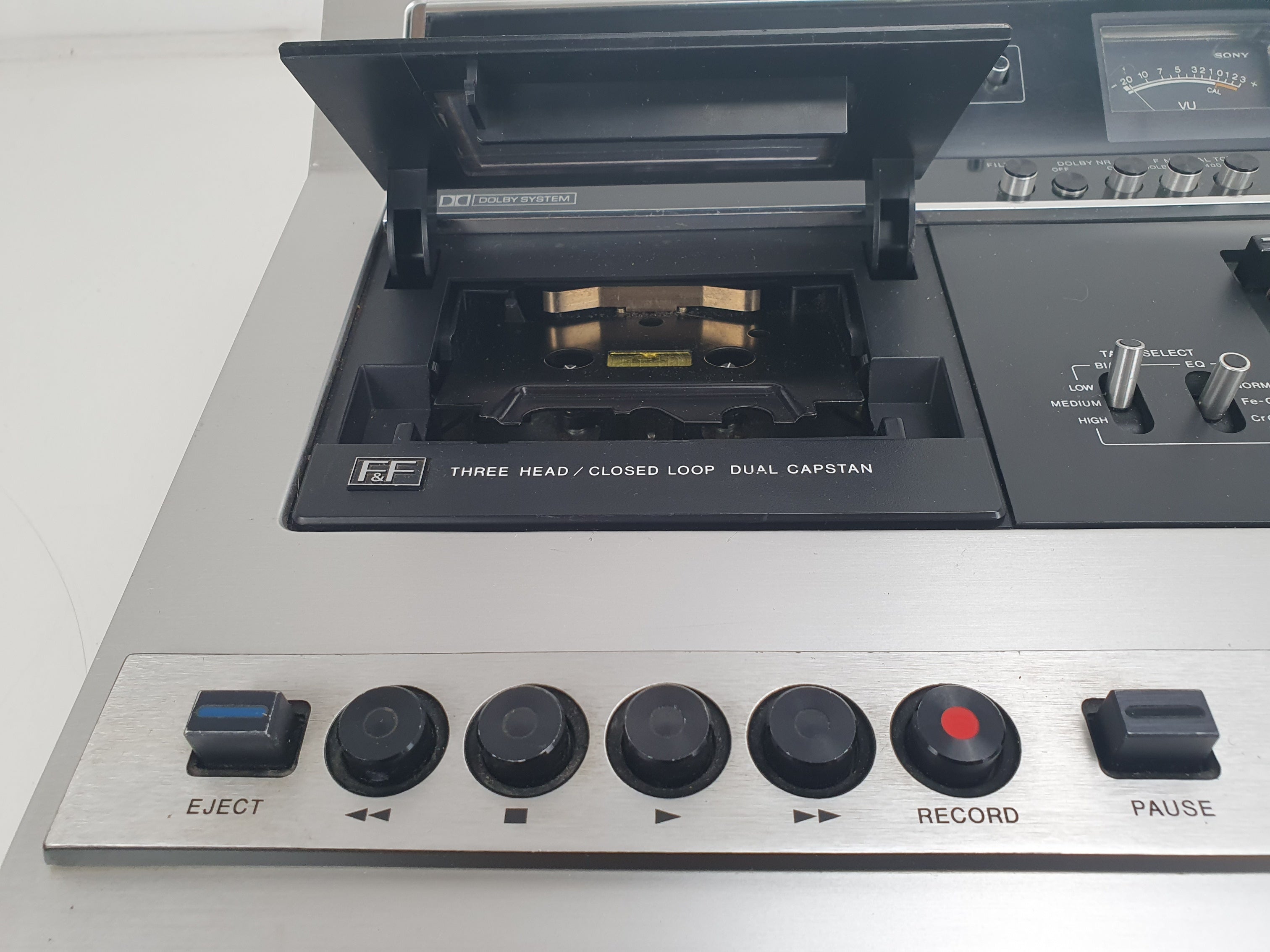 Sony TC-177SD - 3 head- Toploading Vintage Cassette Deck - Serviced/New Belts