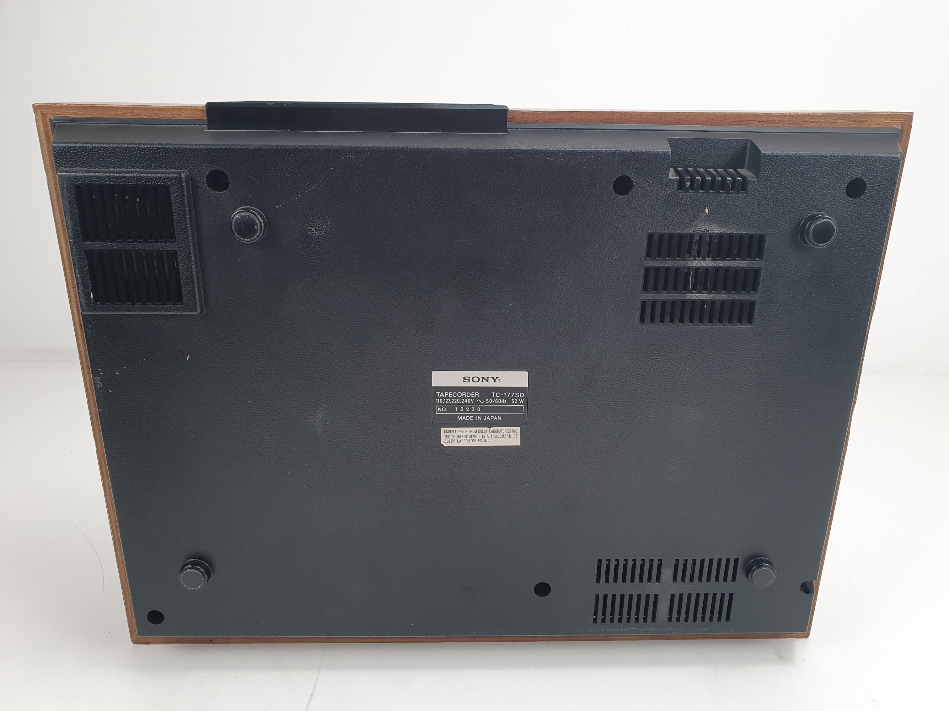 Sony TC-177SD - 3 head- Toploading Vintage Cassette Deck - Serviced/New Belts