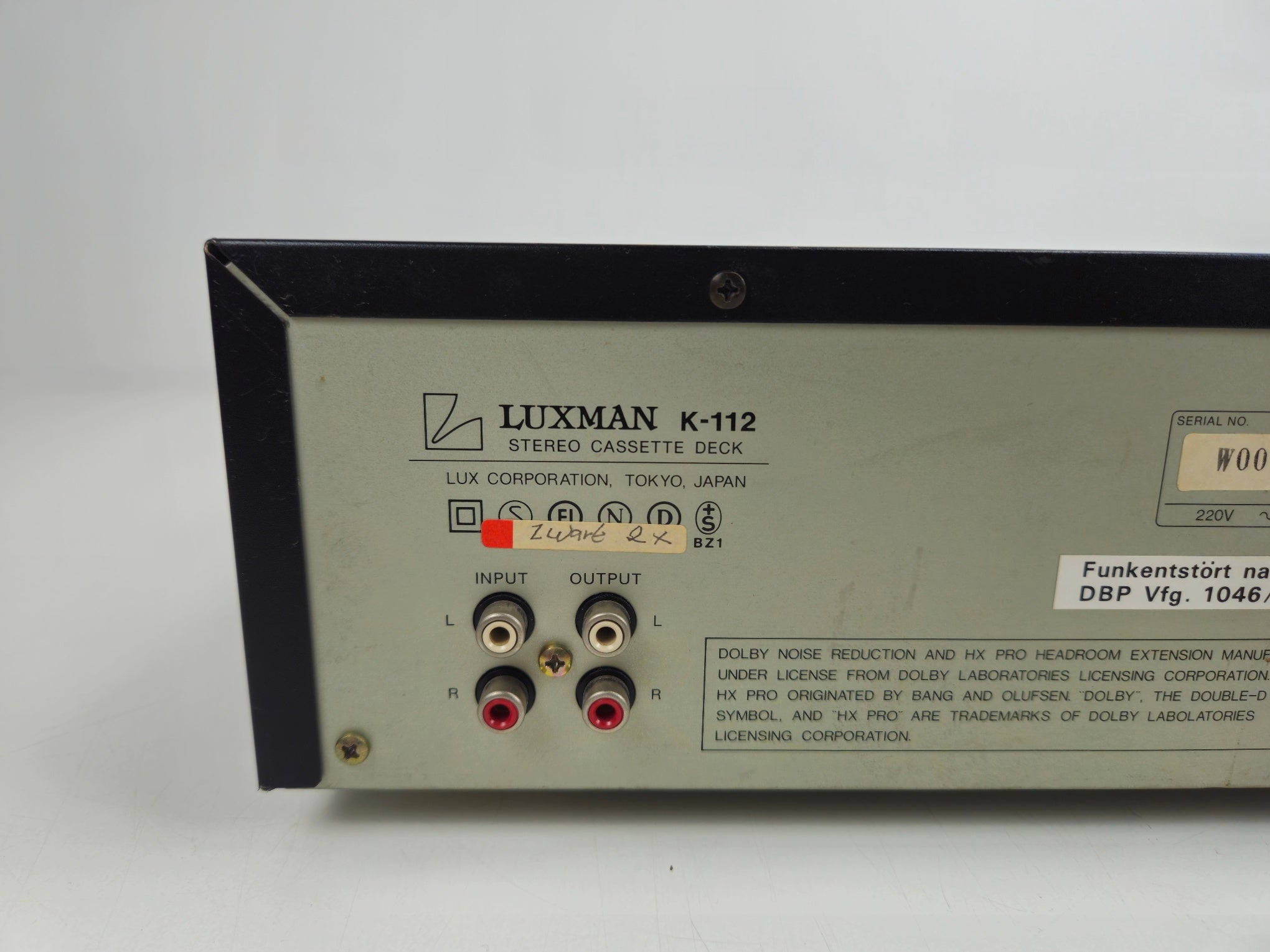 Luxman - K-112 - Stereo 3 head Cassette Deck