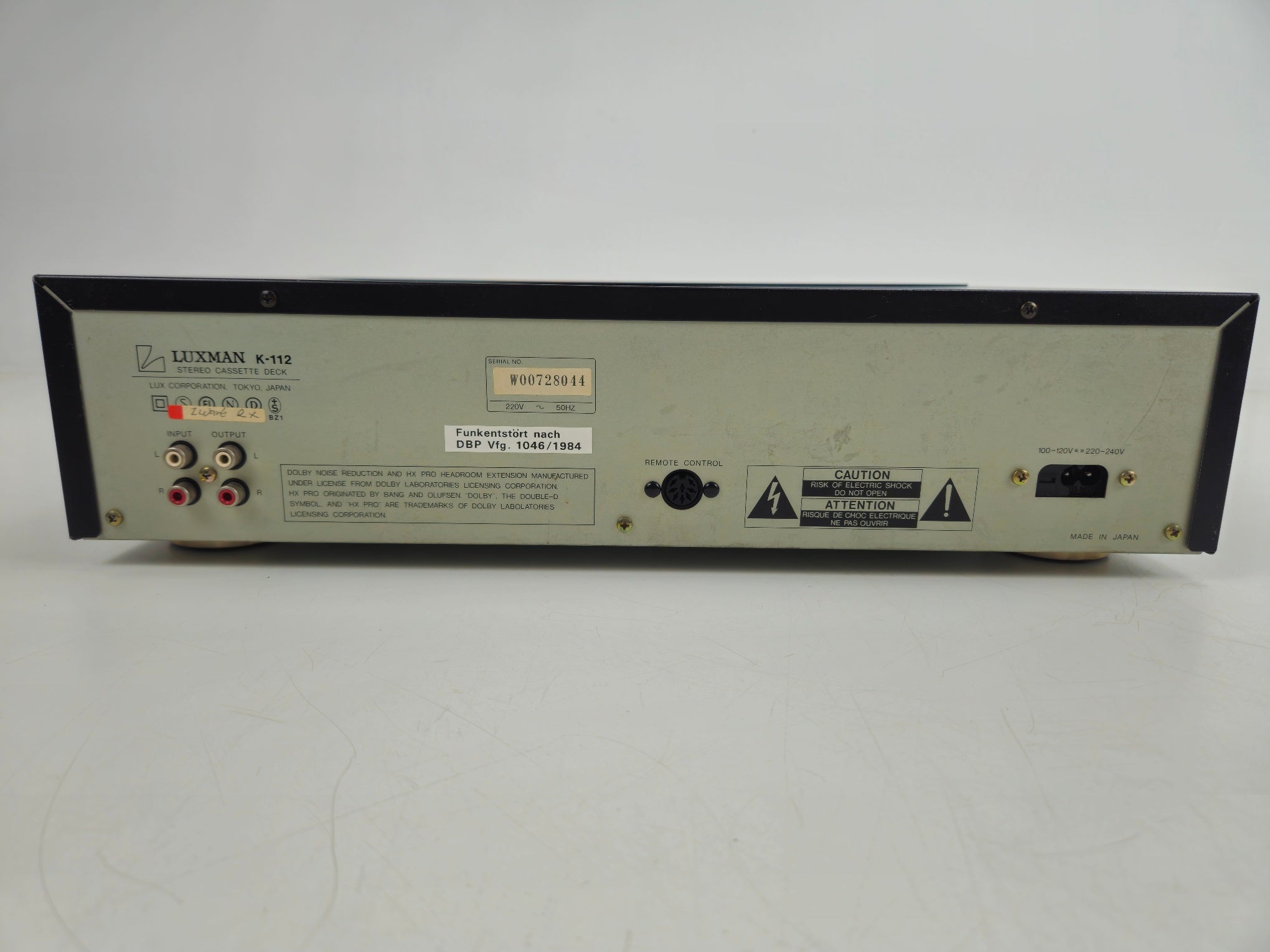 Luxman - K-112 - Stereo 3 head Cassette Deck