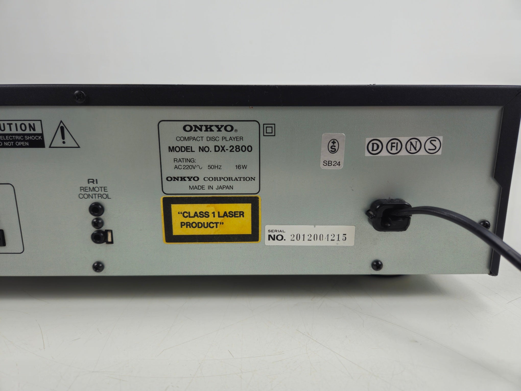 Onkyo - DX-2800 - Compact Disc Player