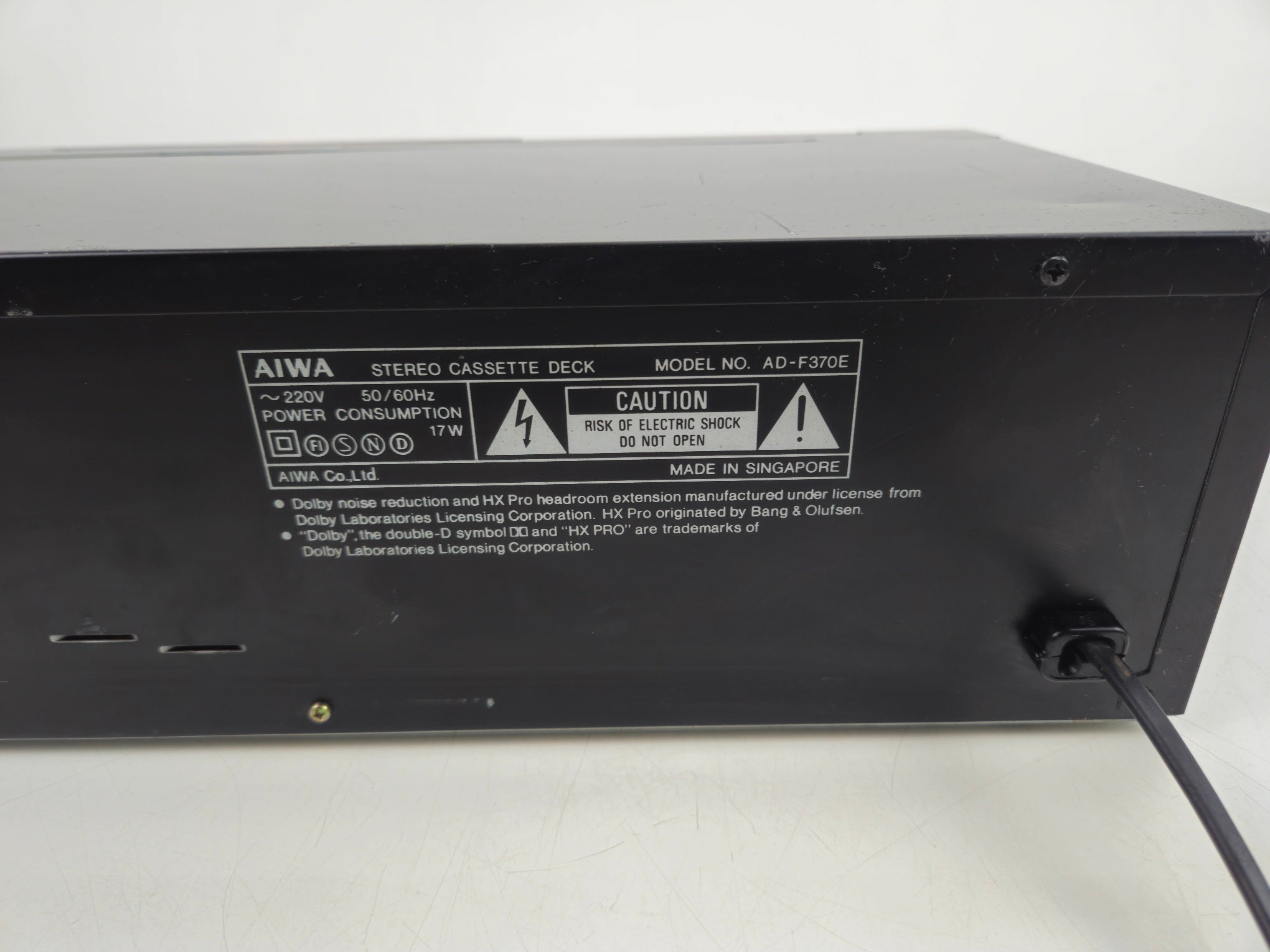 Aiwa - AD-F370 - Stereo Cassette Deck - New Belts