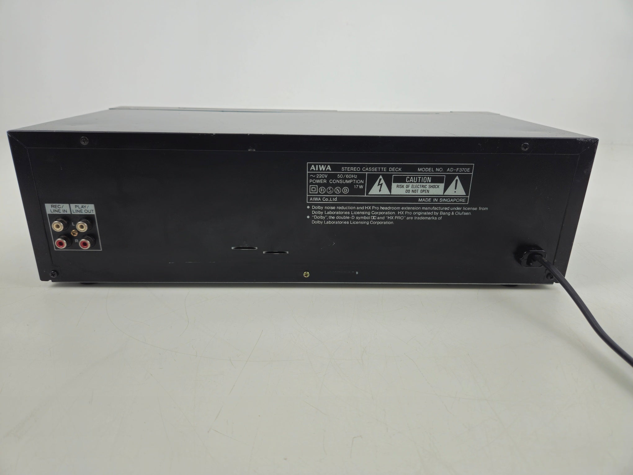 Aiwa - AD-F370 - Stereo Cassette Deck - New Belts
