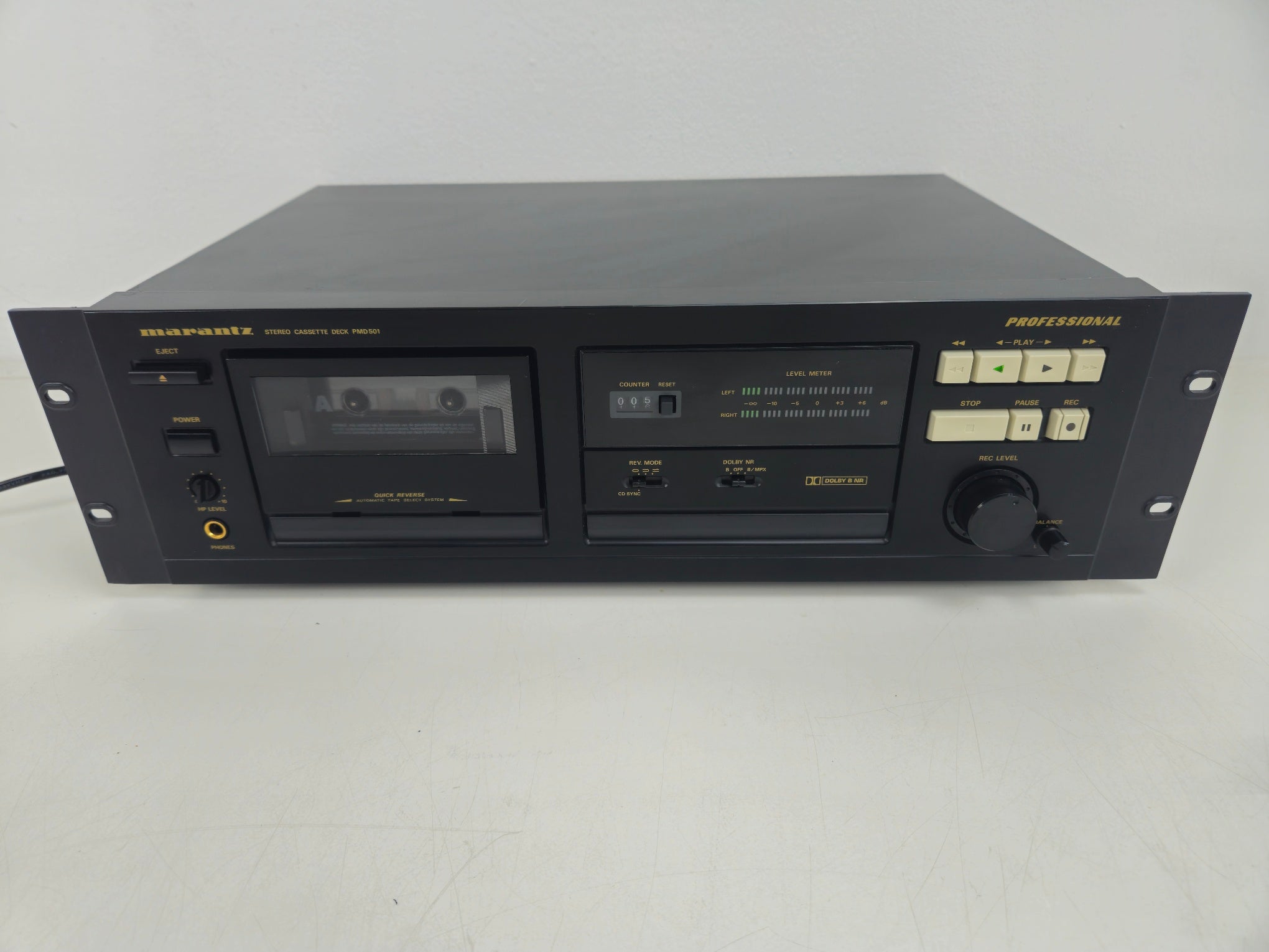 Marantz - PMD 501 - Double Cassette Deck - New belts - Rack-mount