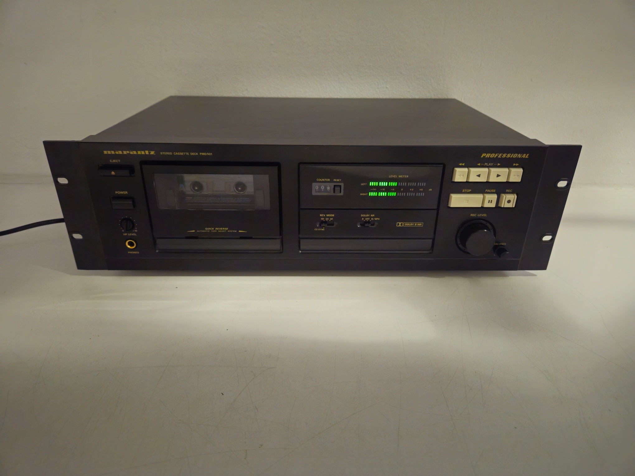 Marantz - PMD 501 - Double Cassette Deck - New belts - Rack-mount