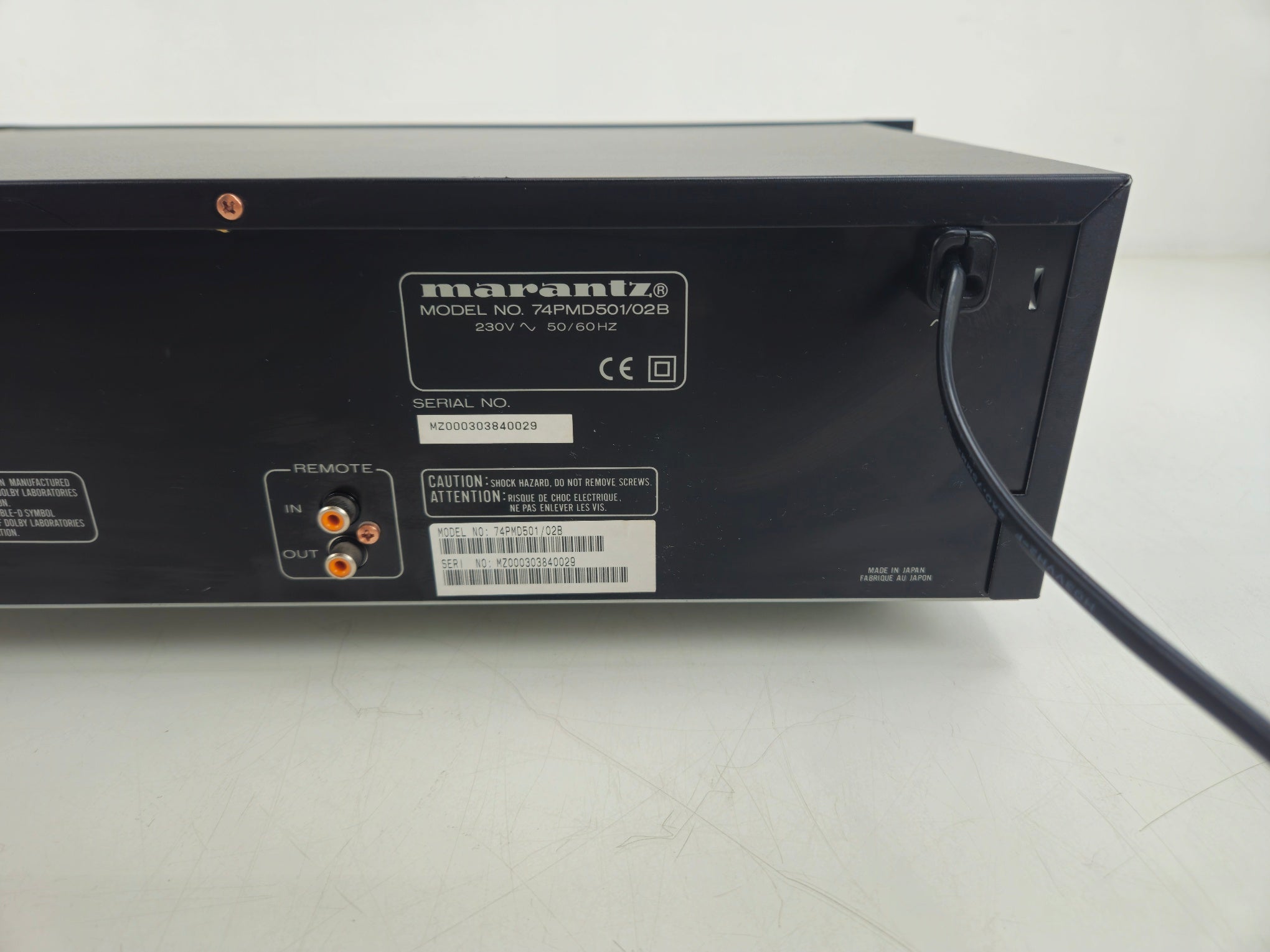 Marantz - PMD 501 - Double Cassette Deck - New belts - Rack-mount