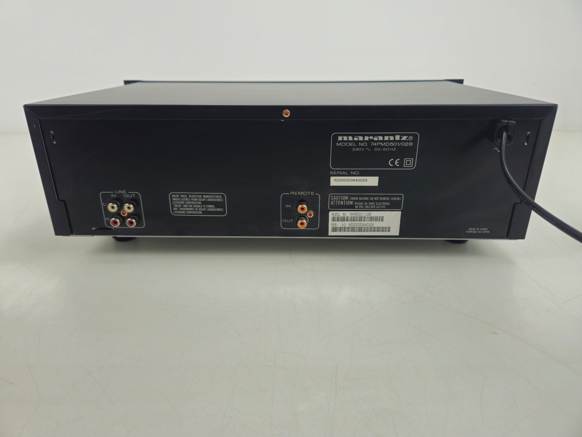 Marantz - PMD 501 - Double Cassette Deck - New belts - Rack-mount