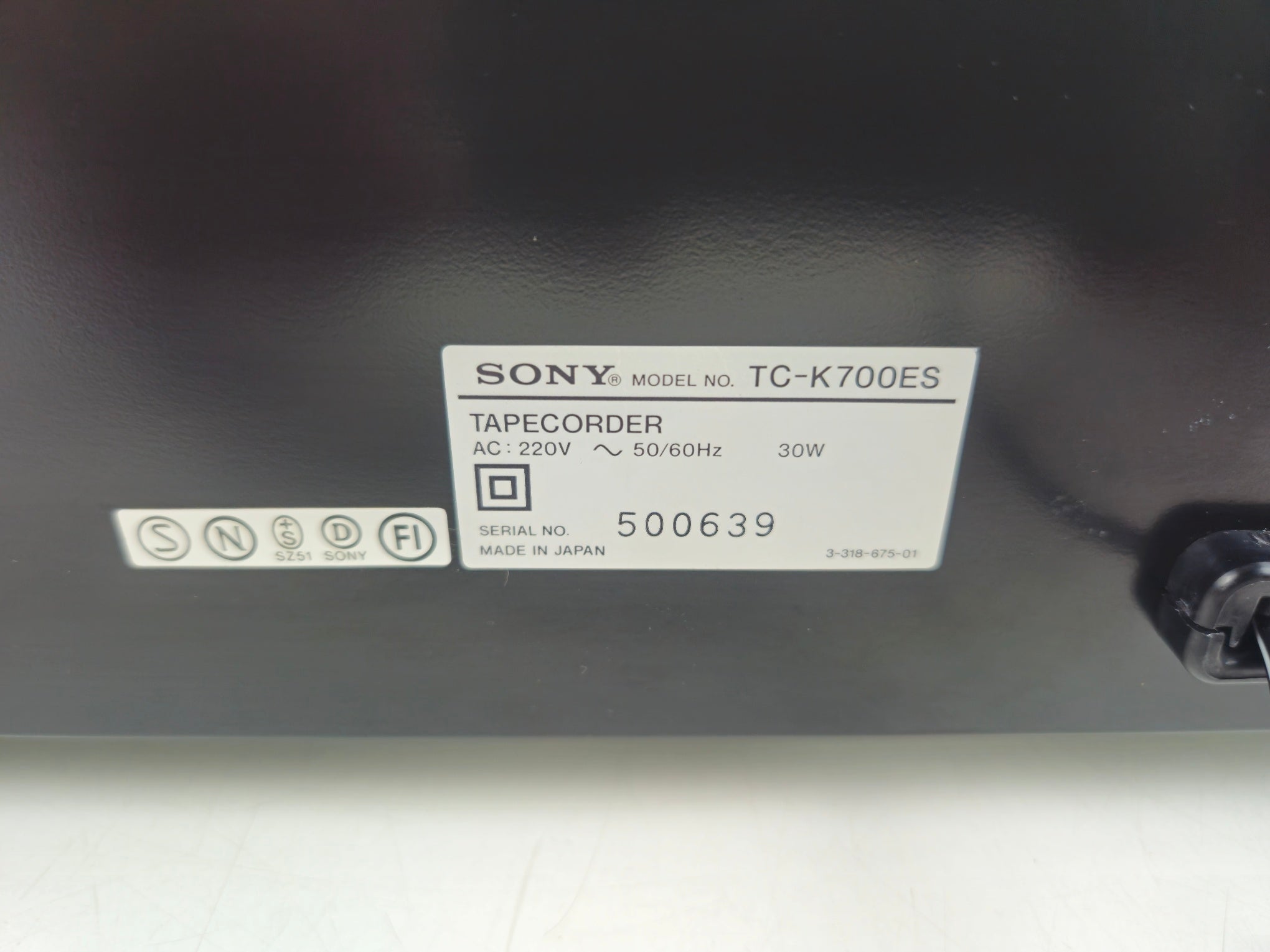 Sony - K700 ES - Stereo Cassette Deck - ES-Series - Serviced (New Belts)