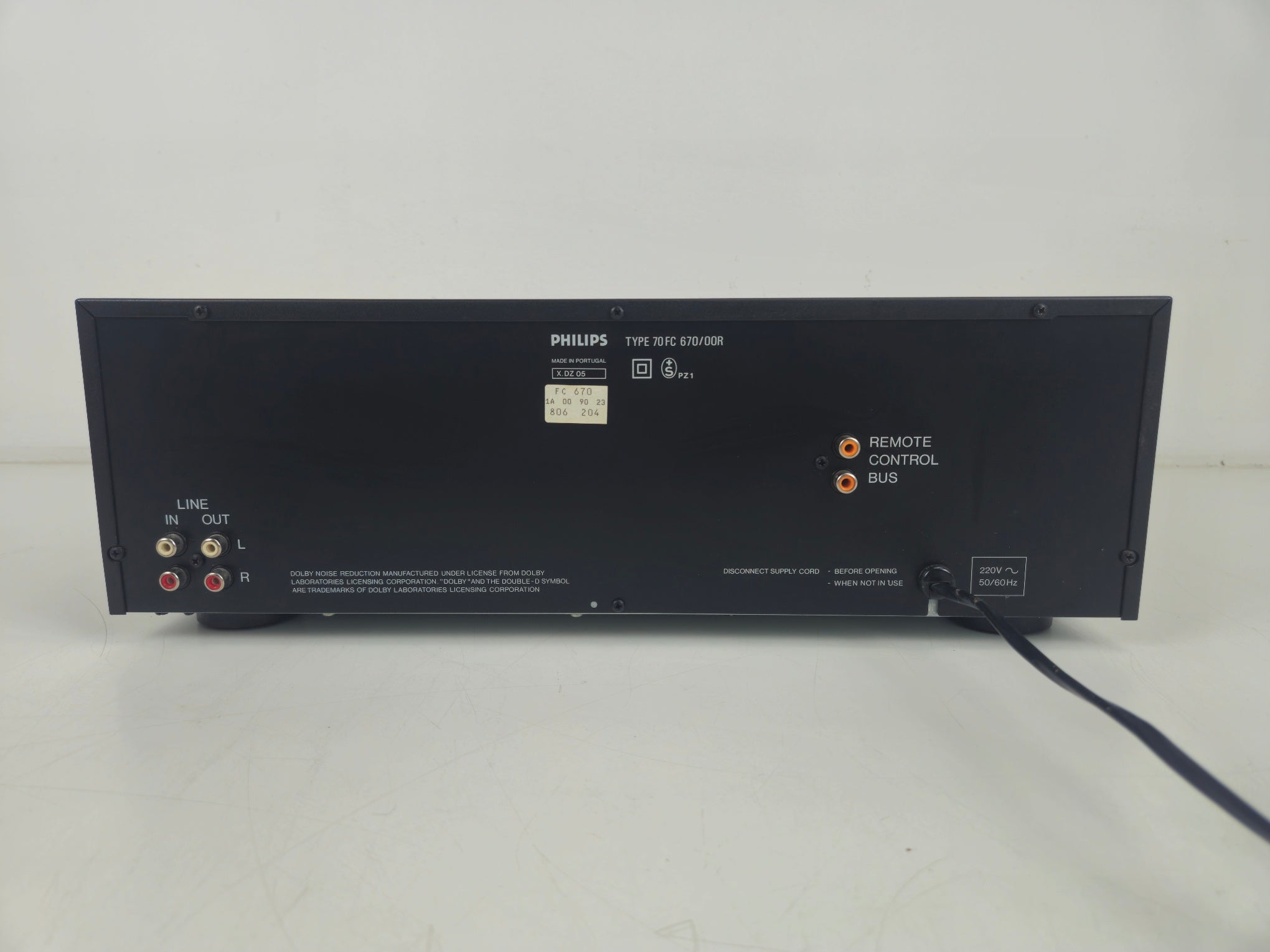 Philips - FC670 - Double Cassette Deck - 3-Head - With Remote