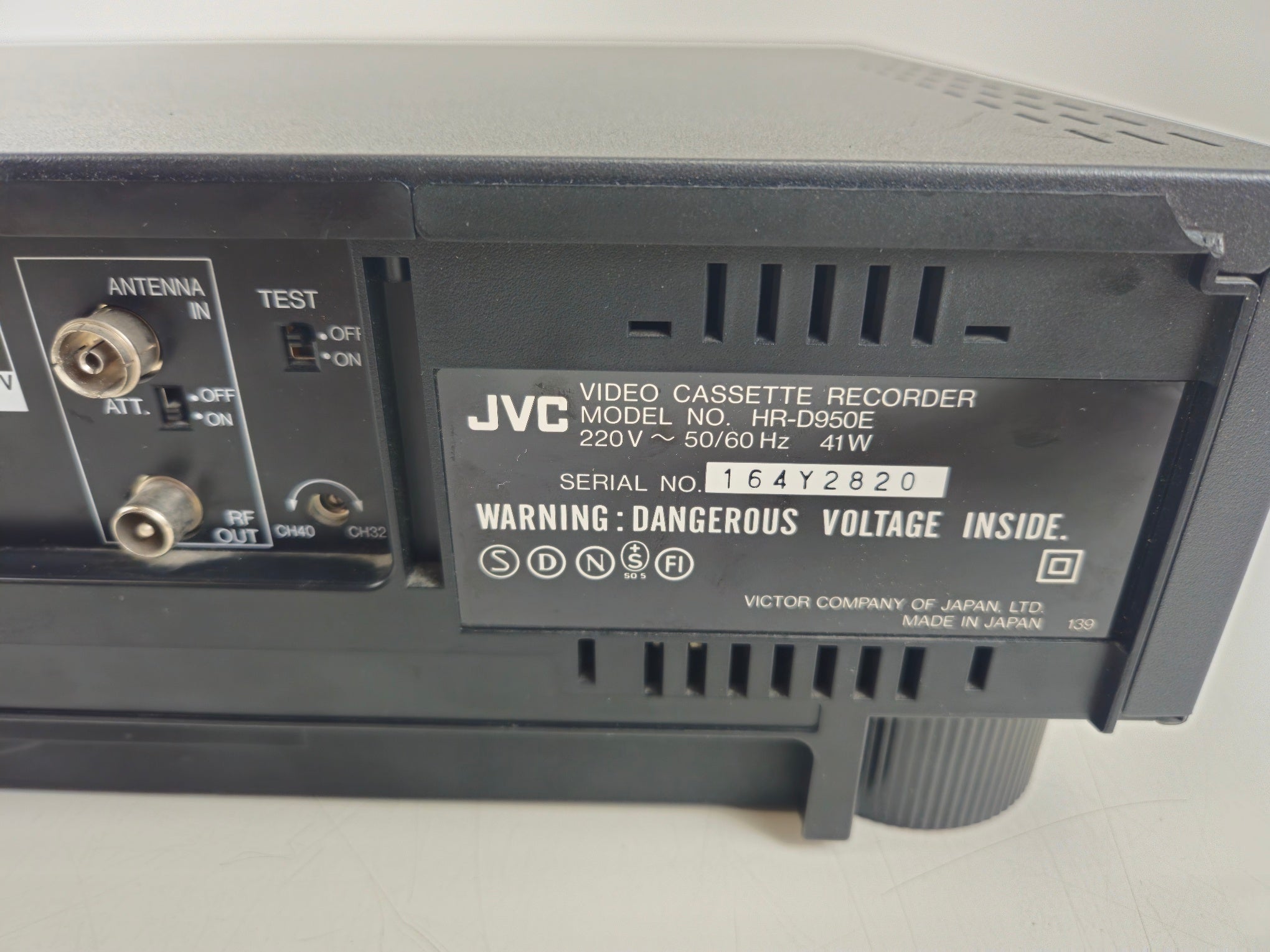 JVC - HR-D950E - Stereo Video Cassette Recorder - Recapped