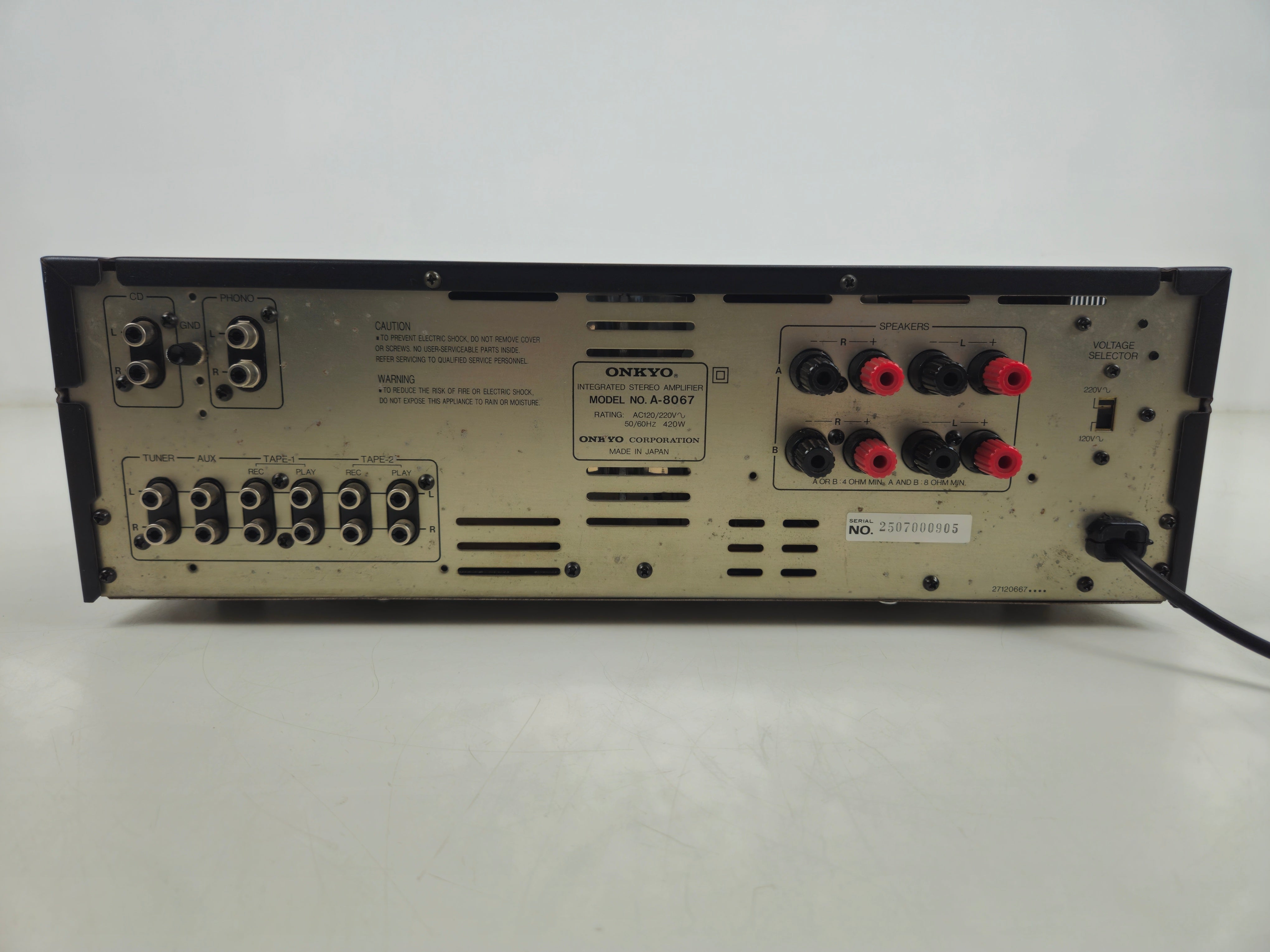 Onkyo - A-8067 - Integrated Stereo Amplifier - Mint - Serviced (Caps Replaced)