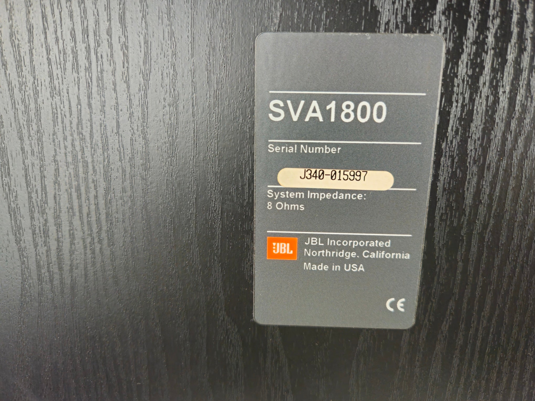 JBL - SVA1800 - Passive Floorstanding Speaker Pair