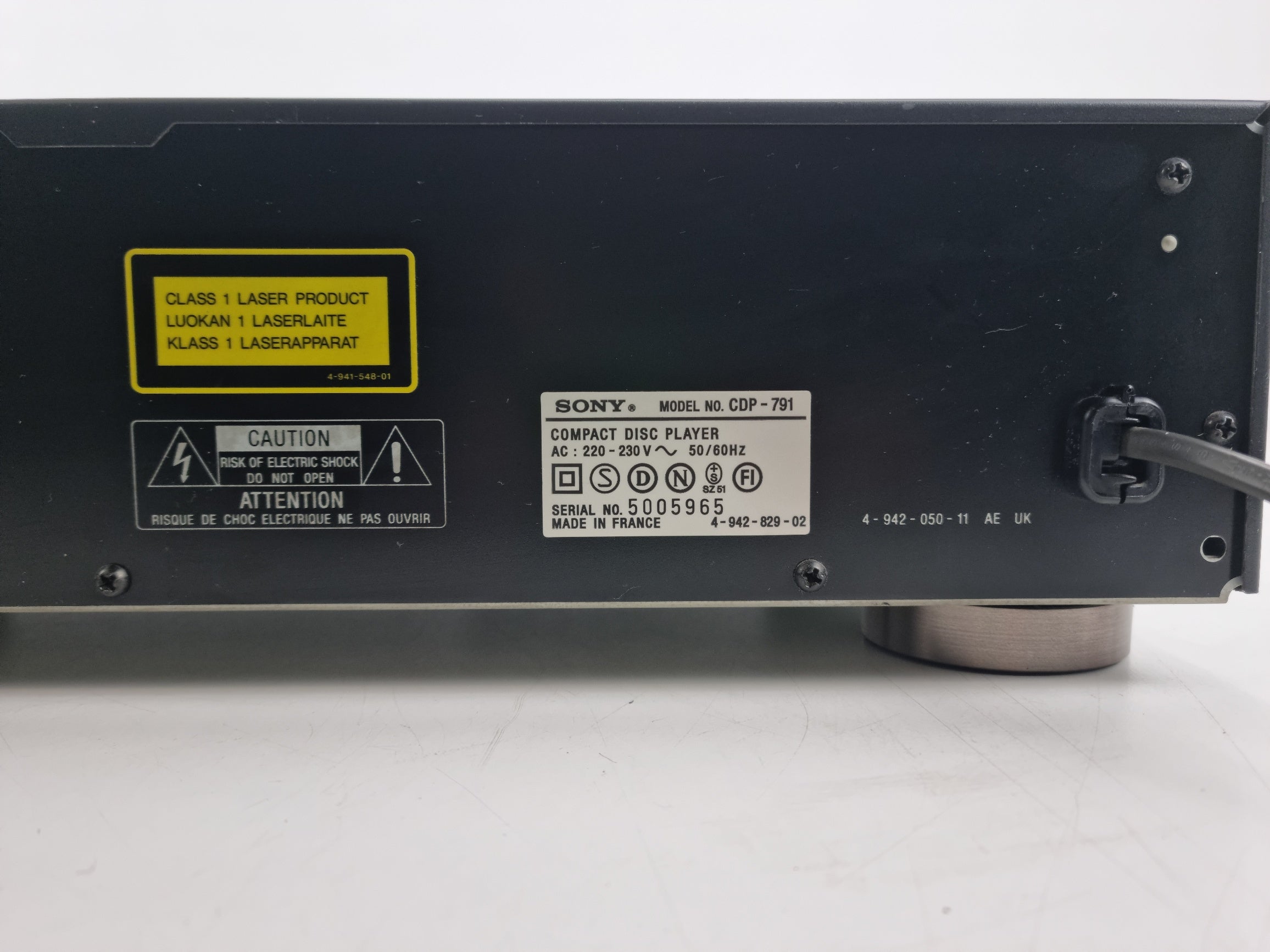 Sony - CDP 791 - Stereo compact disc-speler - In prachtige staat