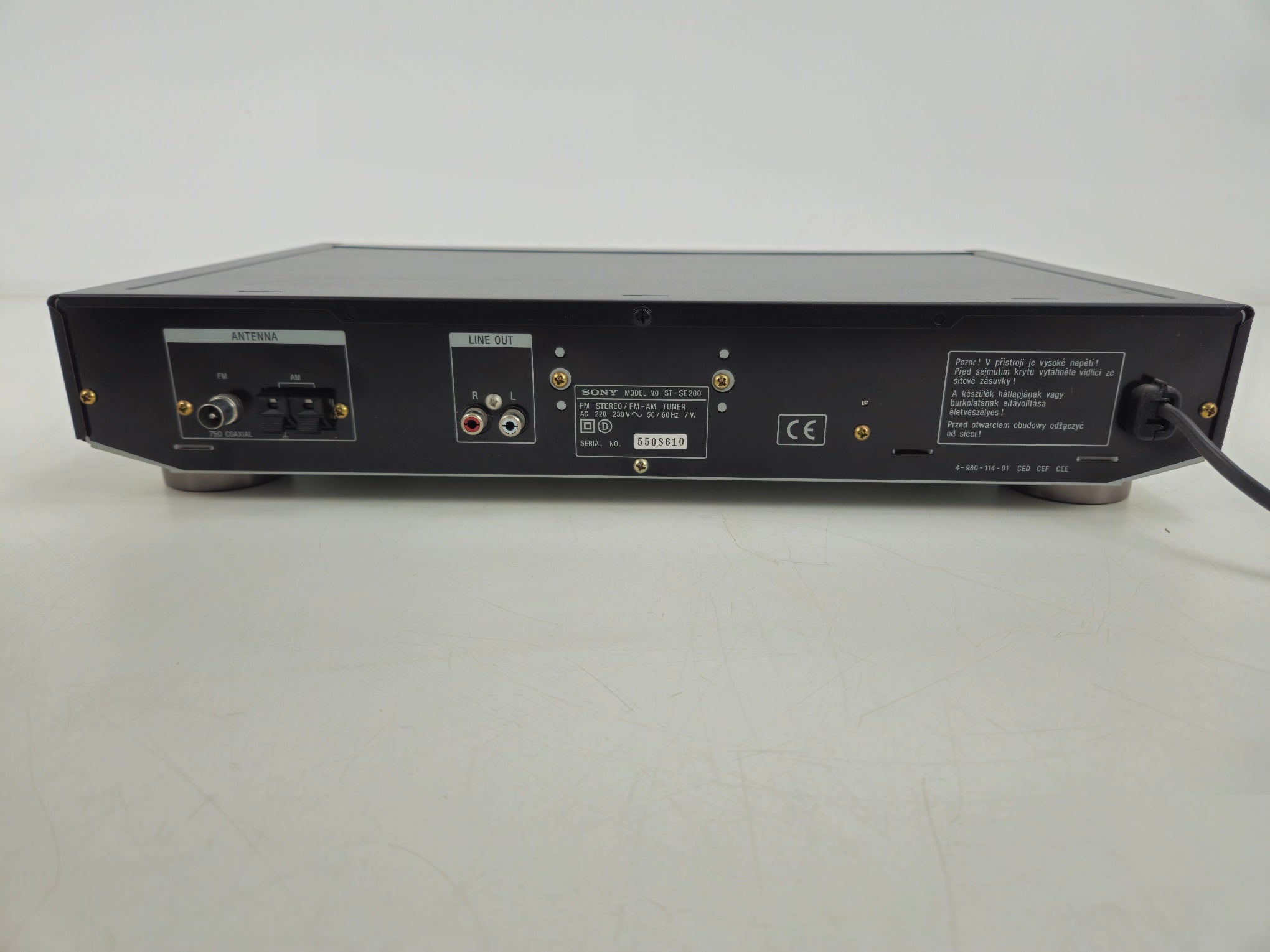 Sony ST - SE200 FM stereo / FM - AM Tuner