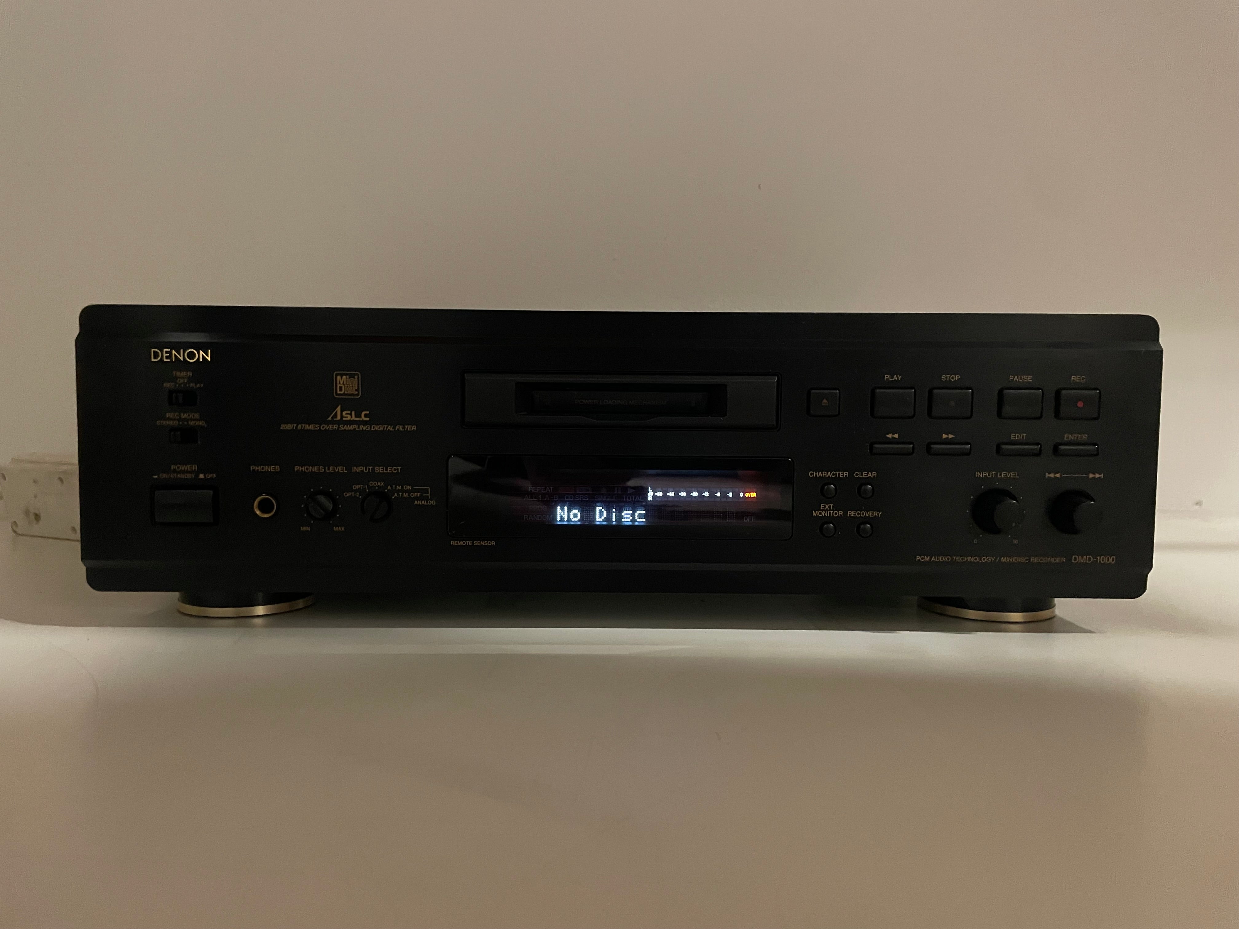 Denon - DMD-1000 - MiniDisc Recorder - Inc. Remote