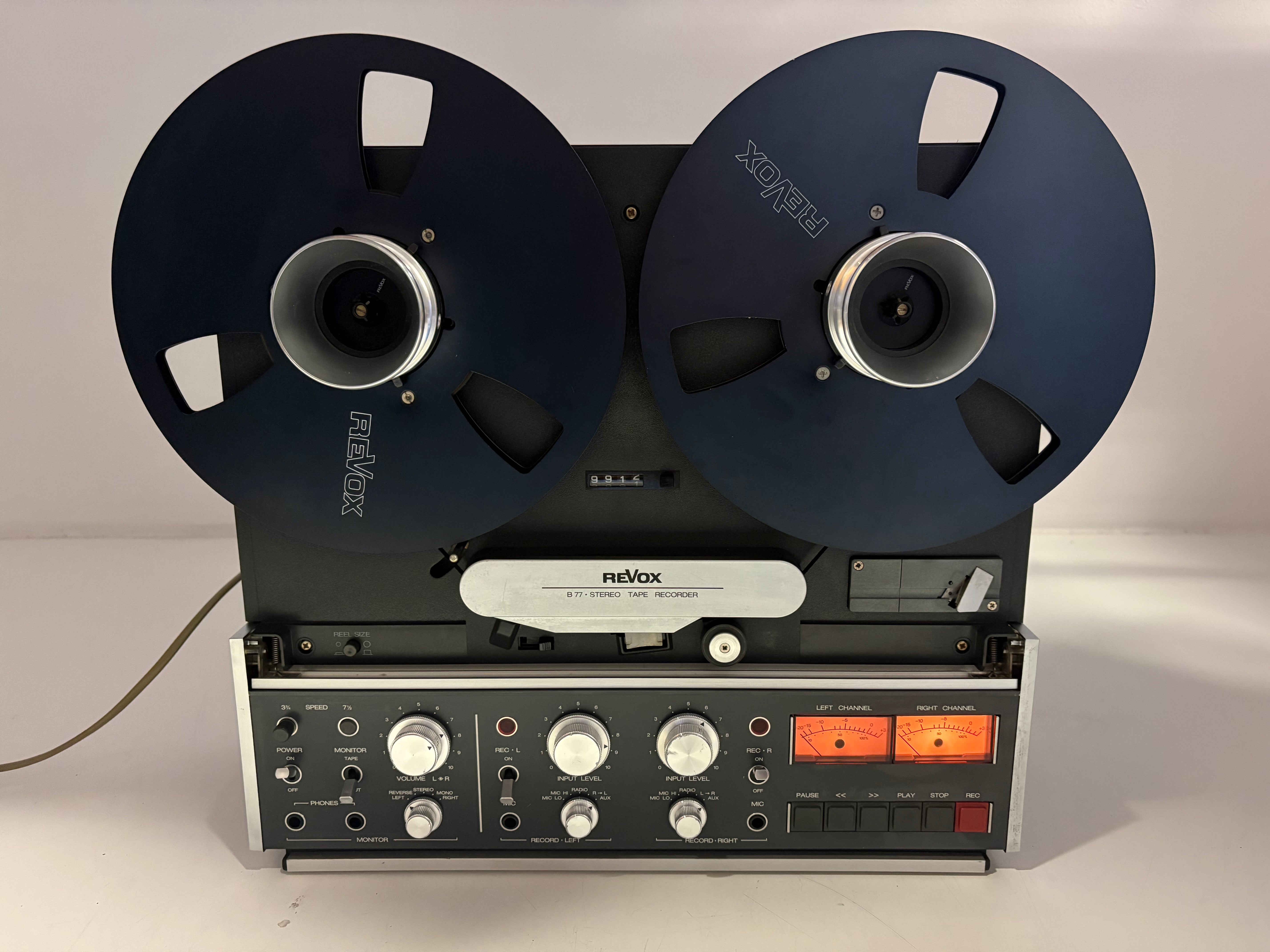 Revox - B77 MK 2 - 2 Track - Stereo Tape Recorder - Serviced/Recapped