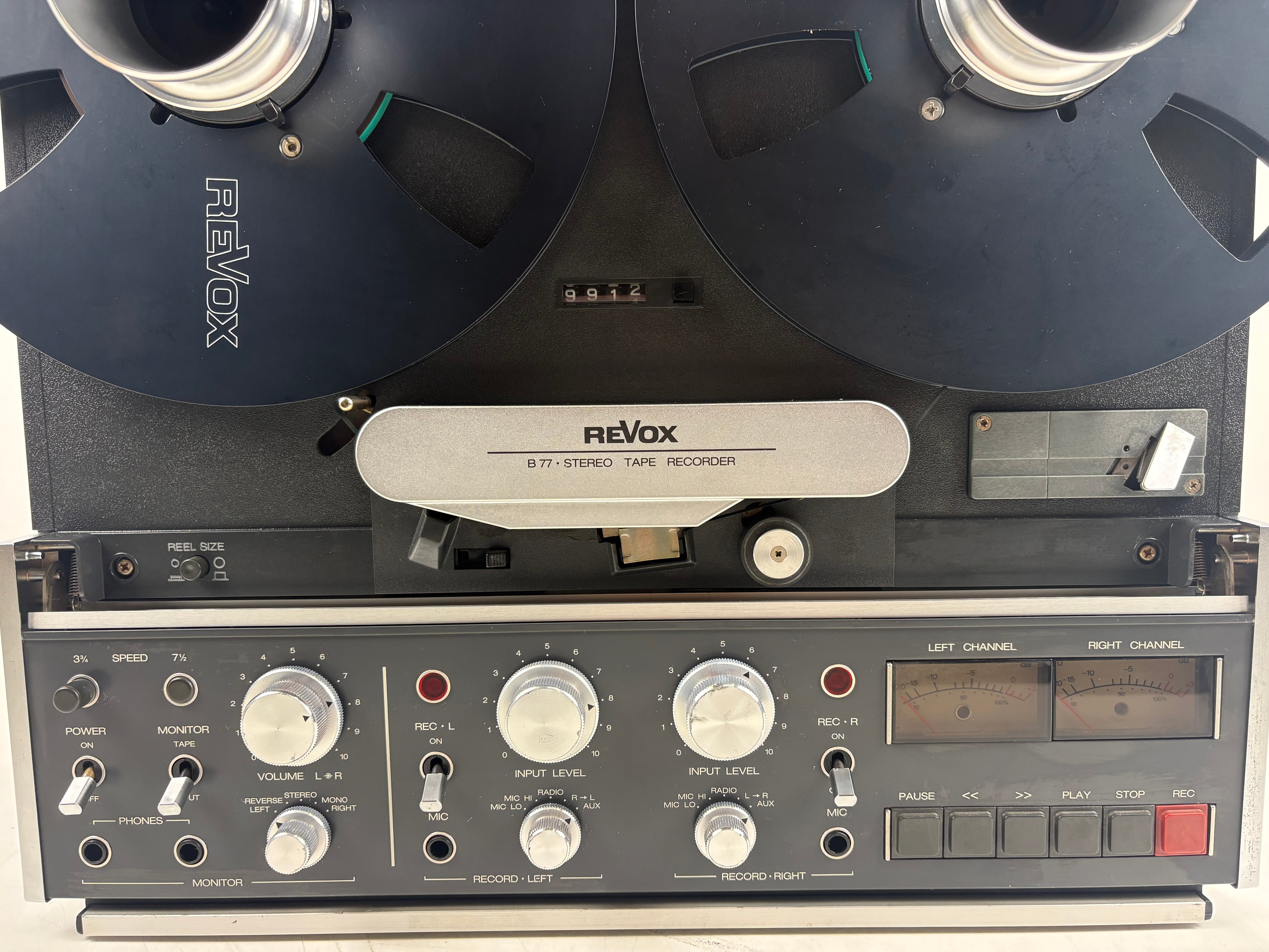 Revox - B77 MK 2 - 2 Track - Stereo Tape Recorder - Serviced/Recapped