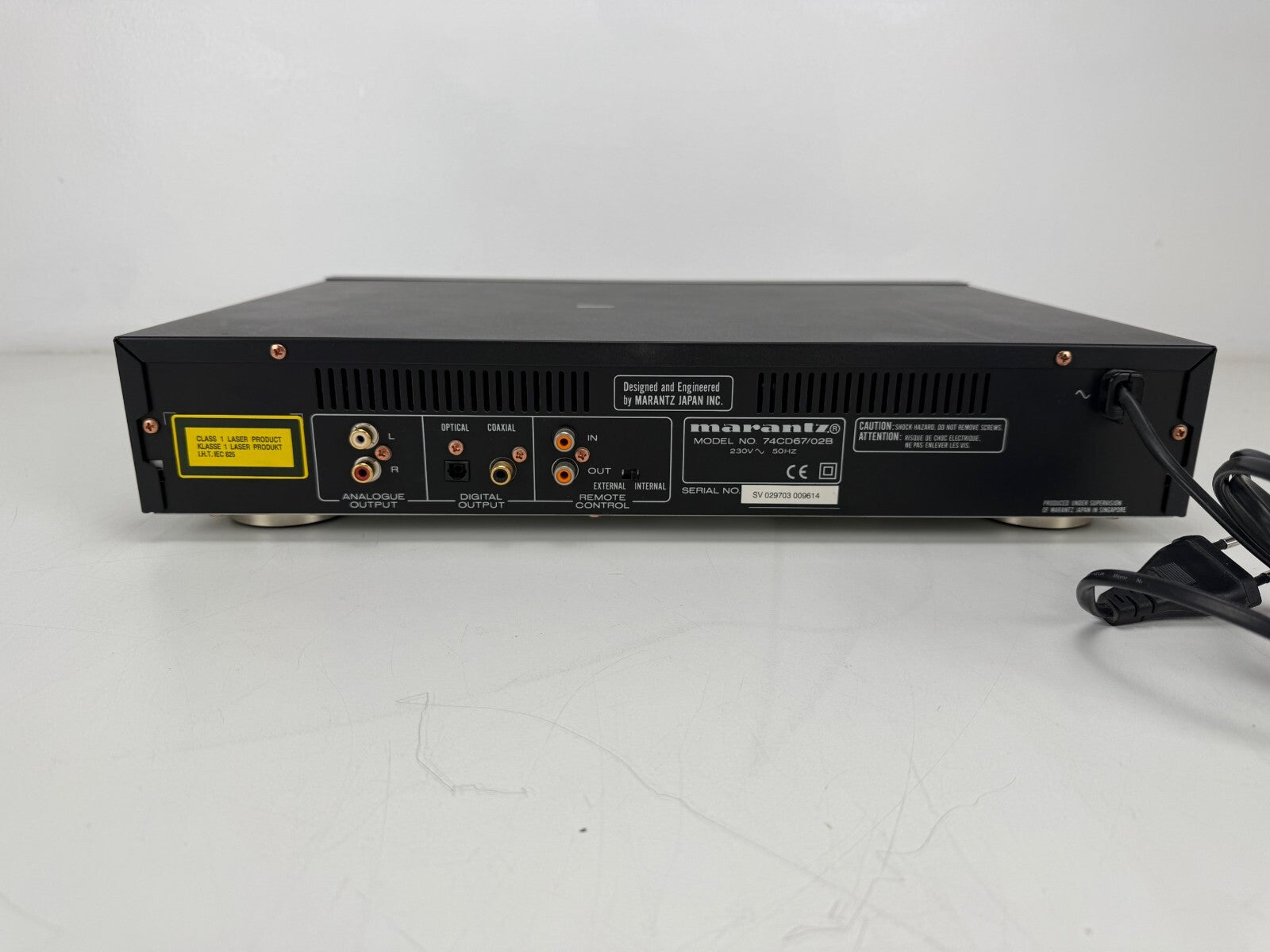 Marantz CD-67 compact discspeler - Verkocht zoals hij is