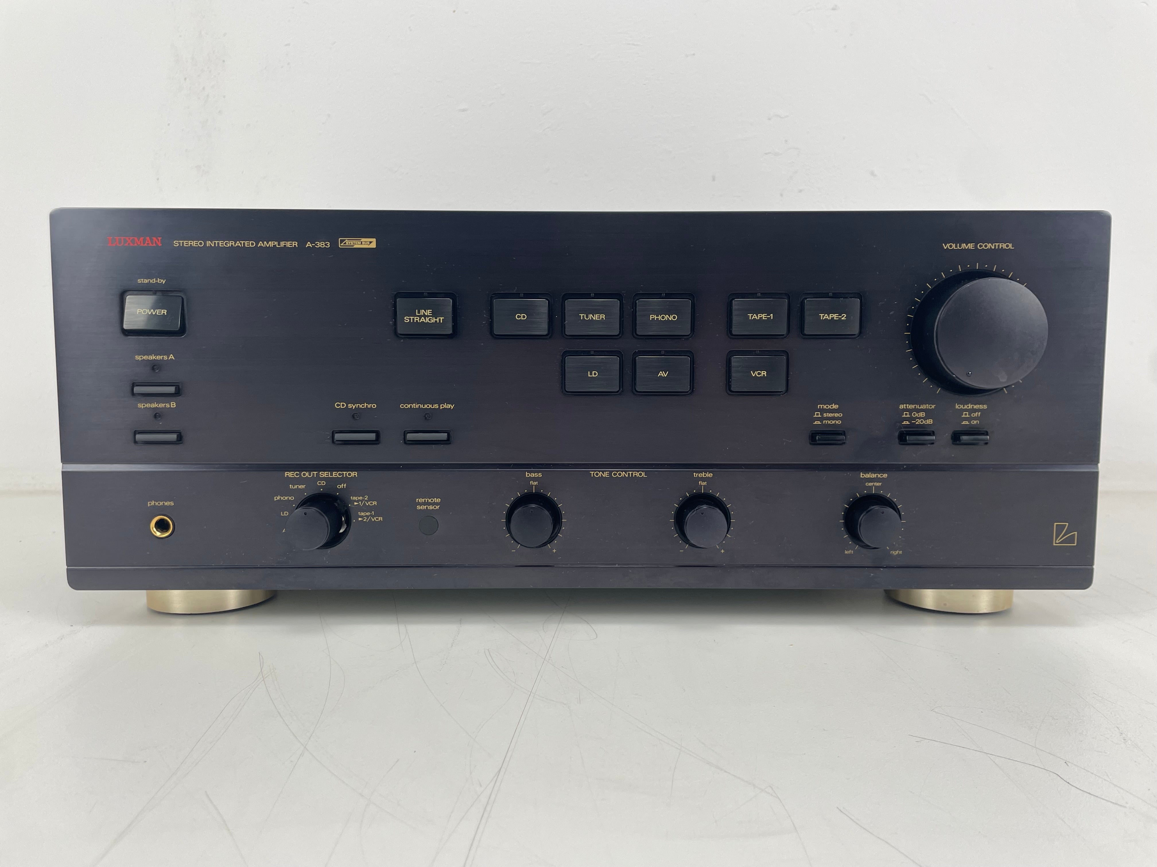 Luxman - A-383 - Stereo Integrated Amplifier - Inc. Remote - Serviced (Repaired)