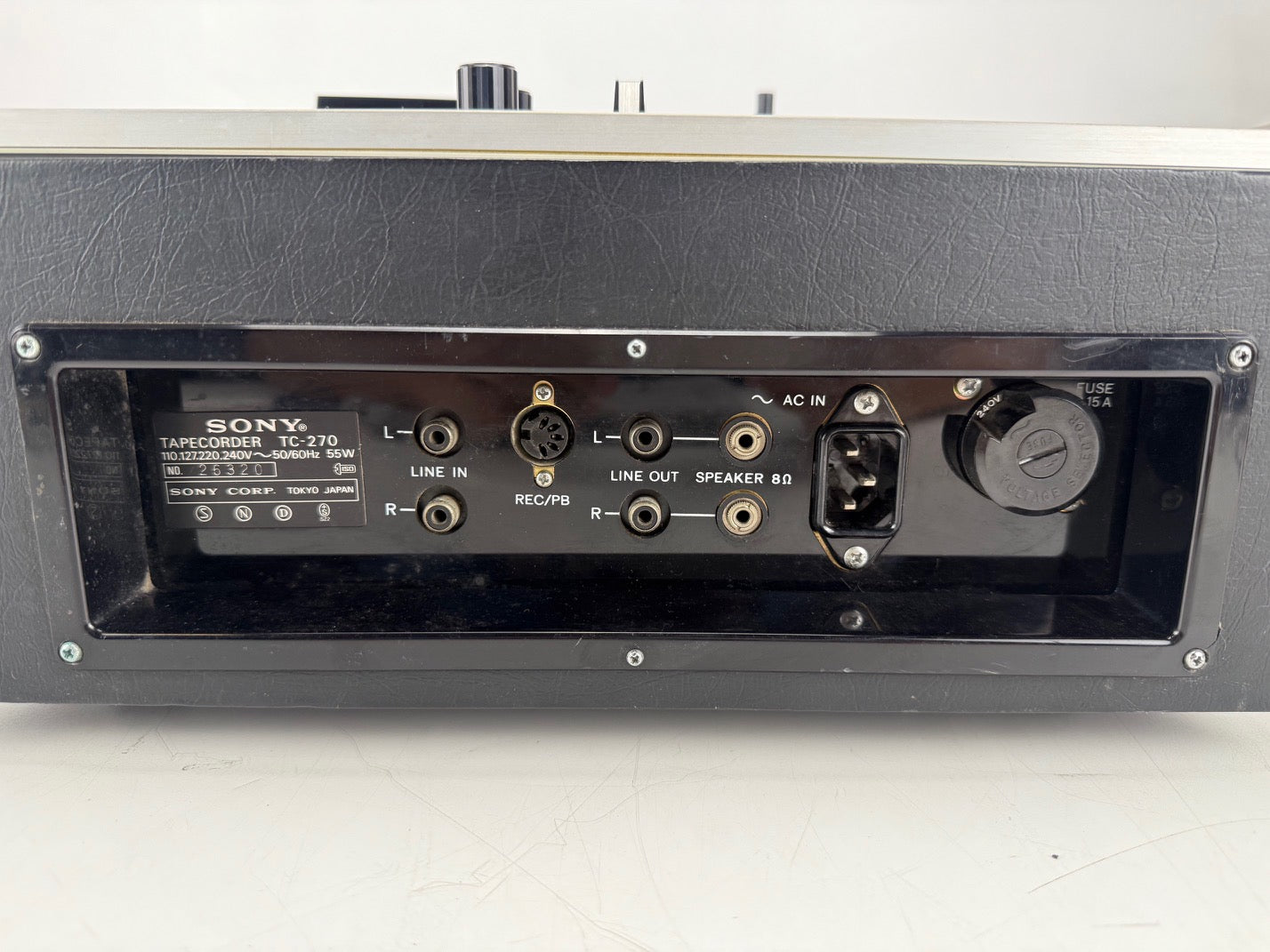 Sony TC-270 1/4" stereo bandrecorder - Verkocht zoals hij is