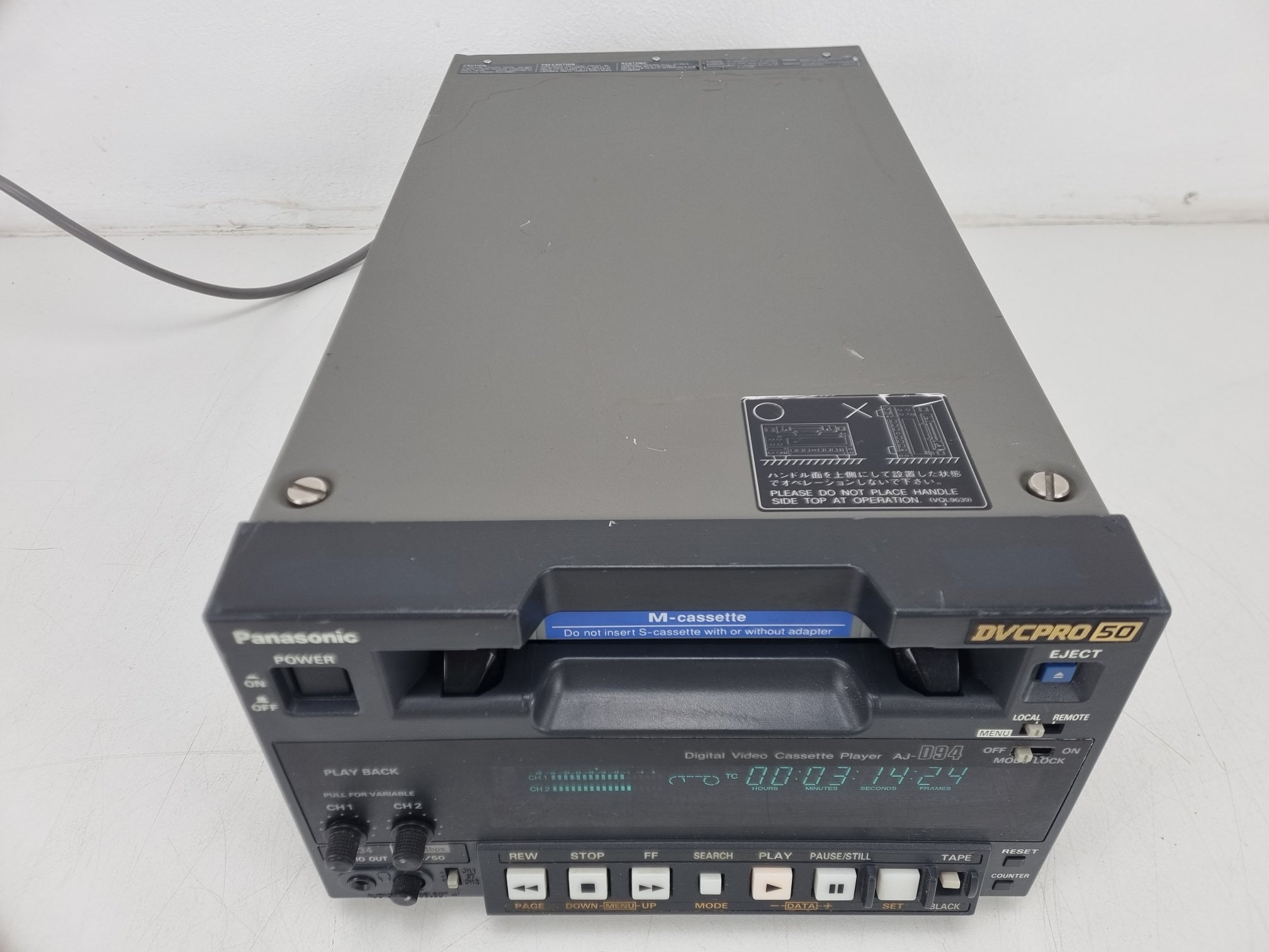 Panasonic AJ-D94 DVCPRO 50 Office Viewer - Volledig onderhouden (nr. 2)