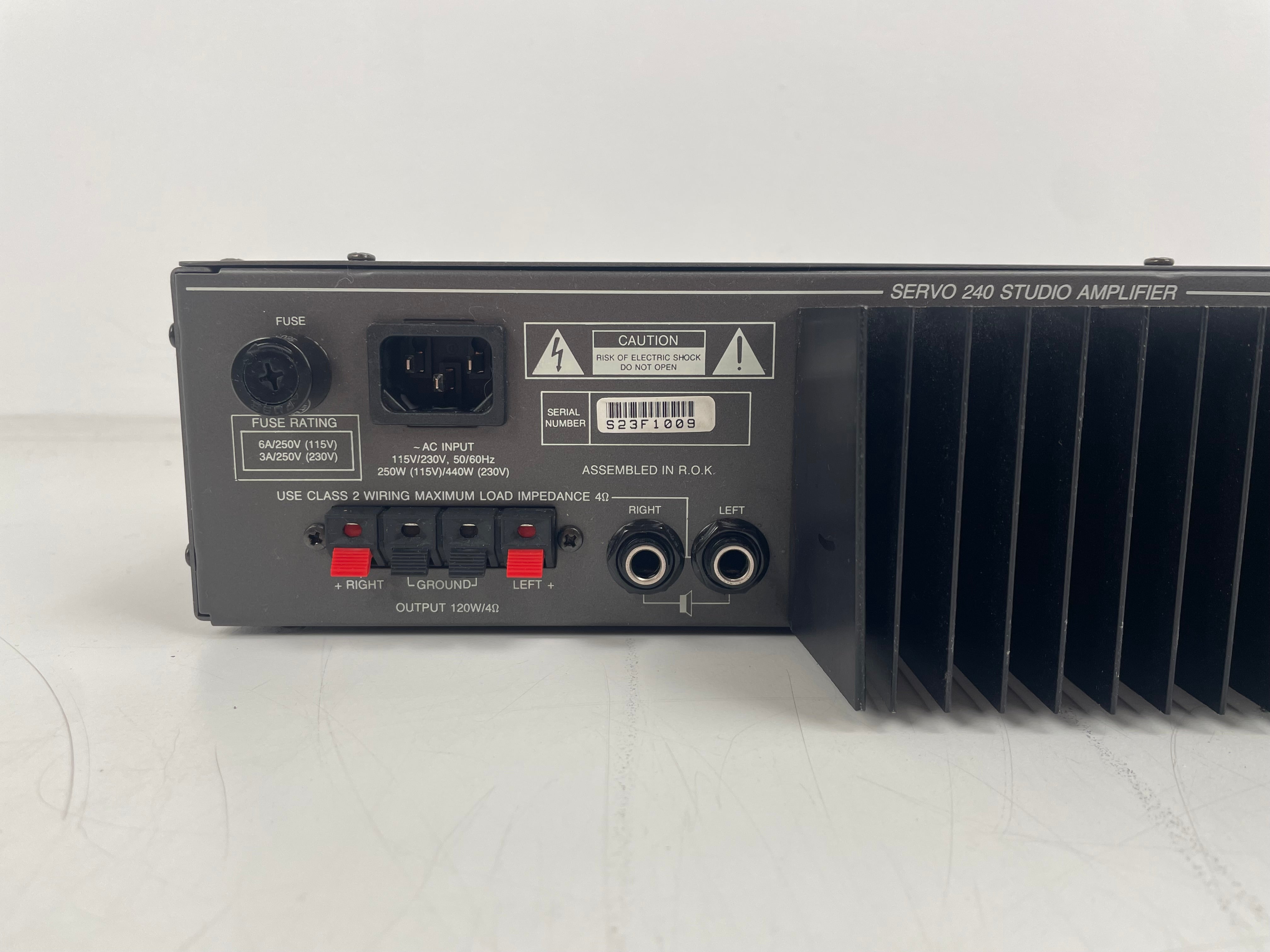 Samson Servo 240 Studio Amplifier - 120 W