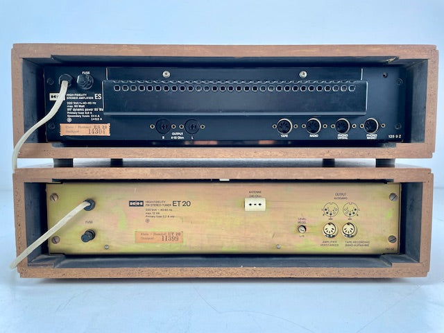 Klein & Hummel ES 20+ET20 stereo versterker + AM/FM-tuner set