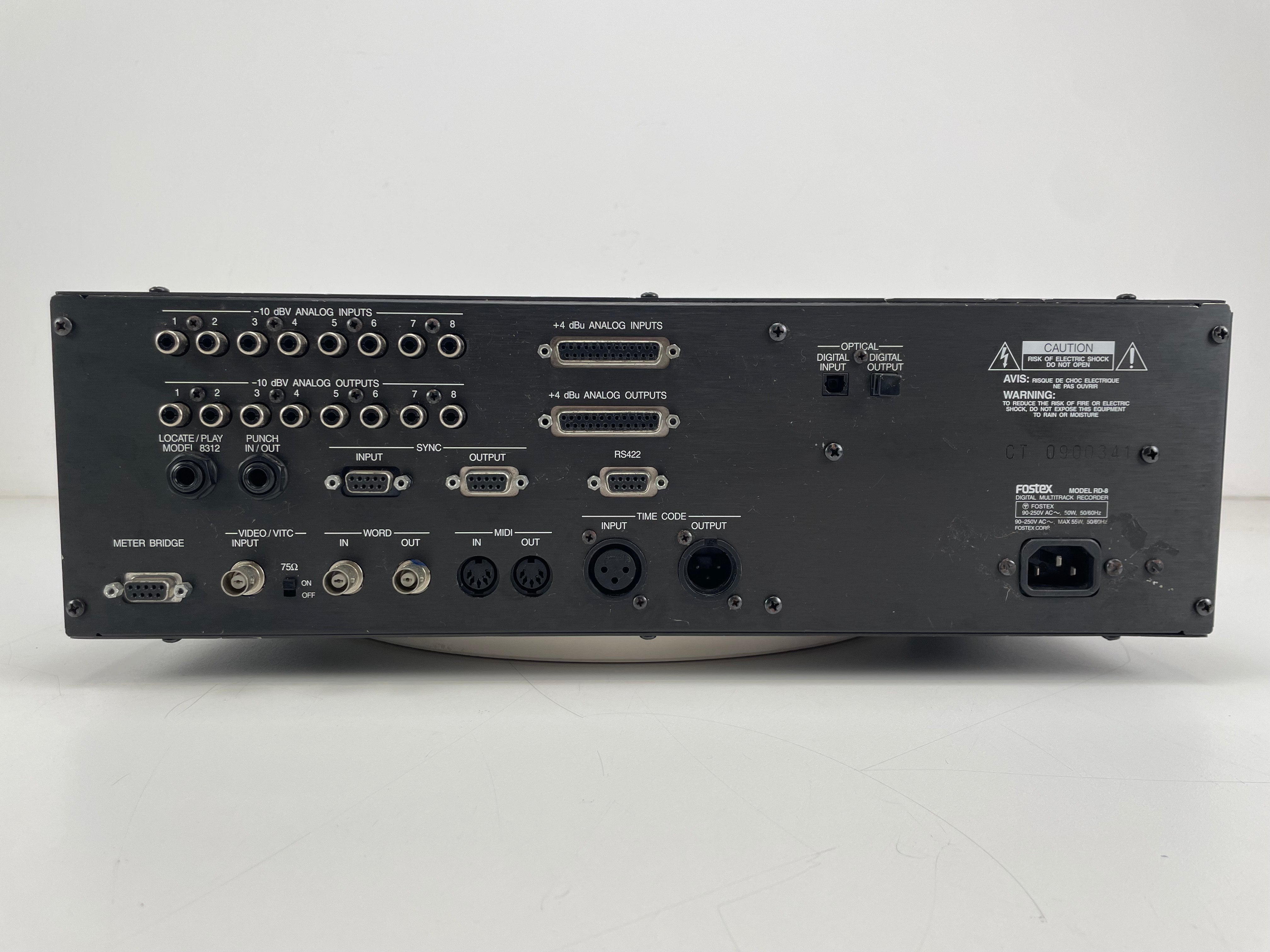 Fostex RD-8 ADAT 8-Track Digital Recorder – With Manual & 2 NOS ADAT's