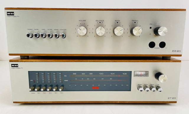 Klein & Hummel ES 20+ET20 stereo versterker + AM/FM-tuner set