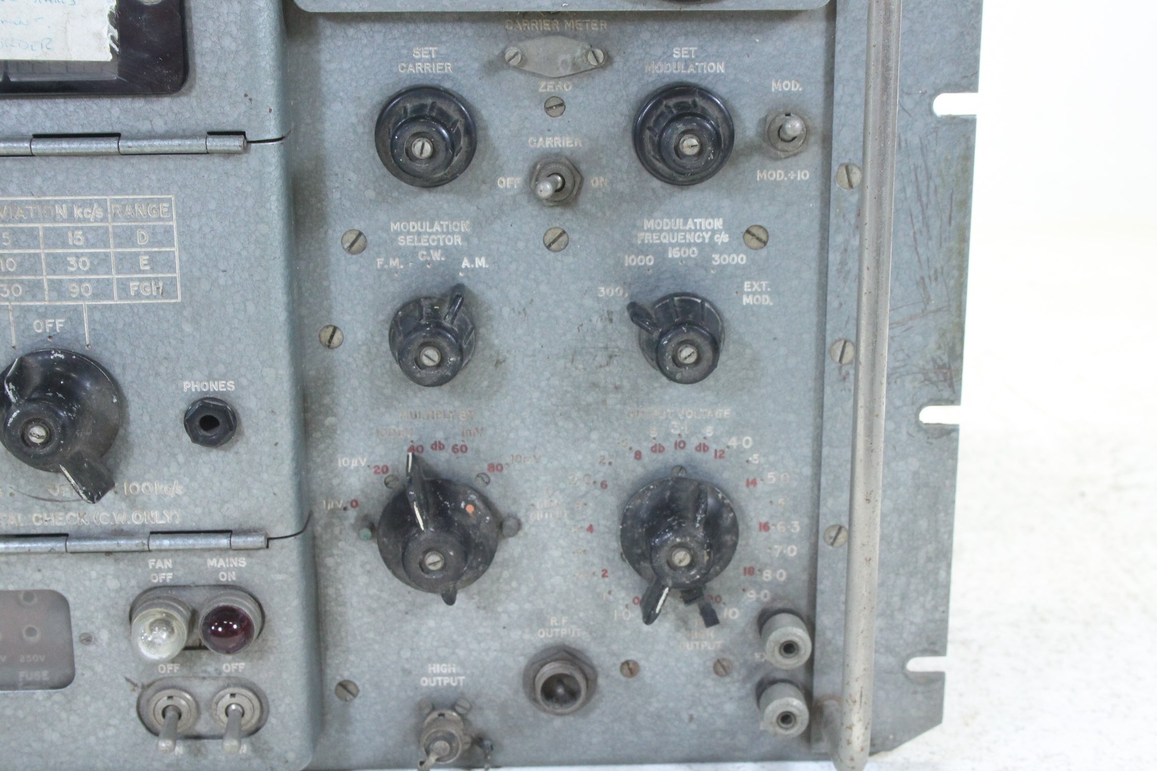 Signaalgenerator nr. 12/2 van de Marconi Company