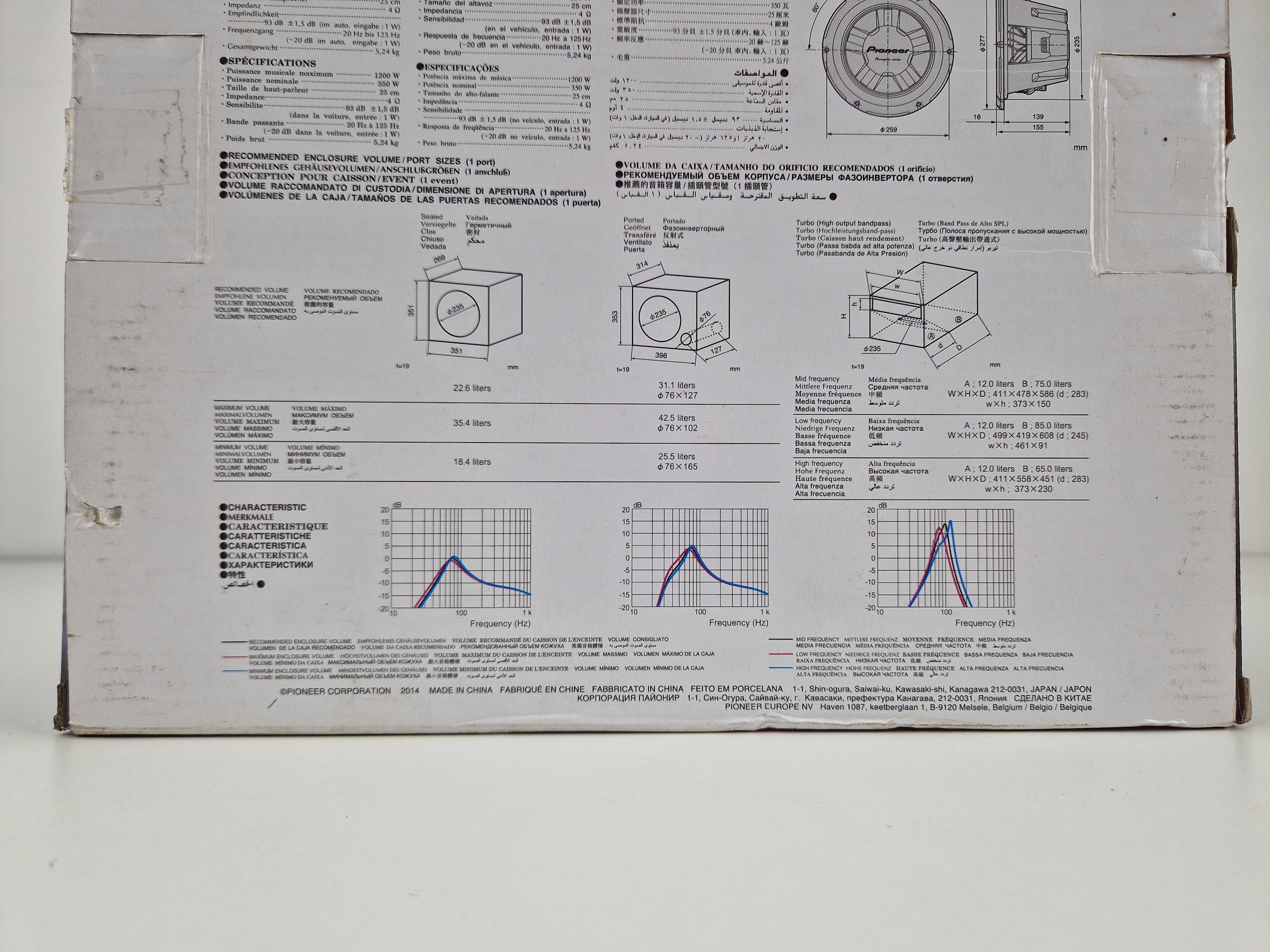 Pioneer TS-W26154 - Active Subwoofer