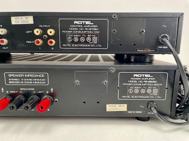 Rotel RC-970BX + RB-960BX Stereo Control Pre/Power Amplifier Set