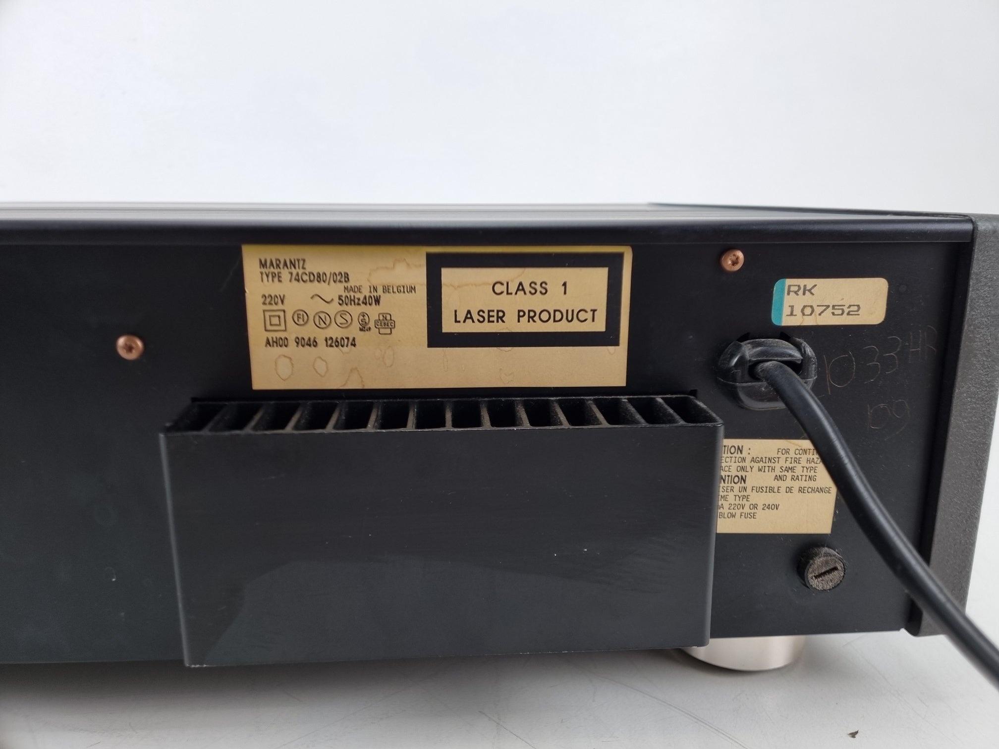 Marantz CD-80 Compact Disc Player - Remote control - High End