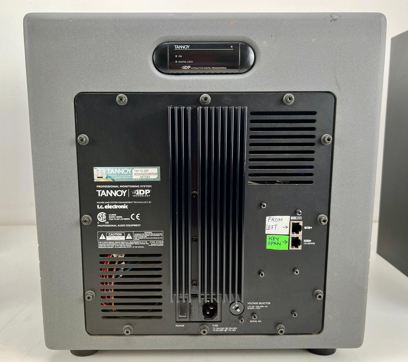 Tannoy PRECISION 8 IDP nearfield monitors (paar) en TS112 12" netwerksubwoofer