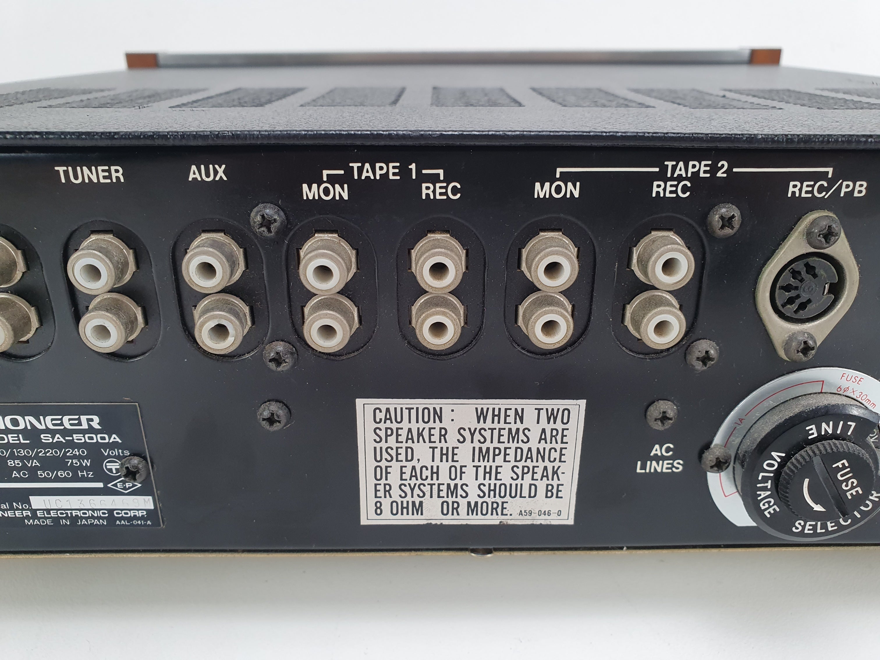 Pioneer SA-500A stereo versterker - Onderhoud uitgevoerd