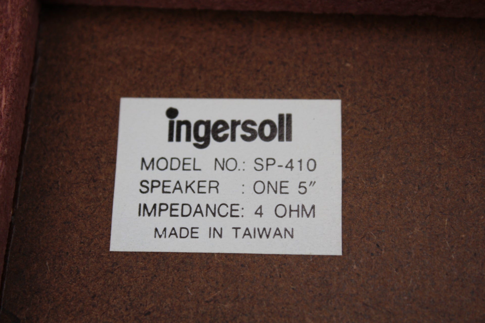 Ingersol SP 410 kleine passieve boekenplankspeakers - NIEUW