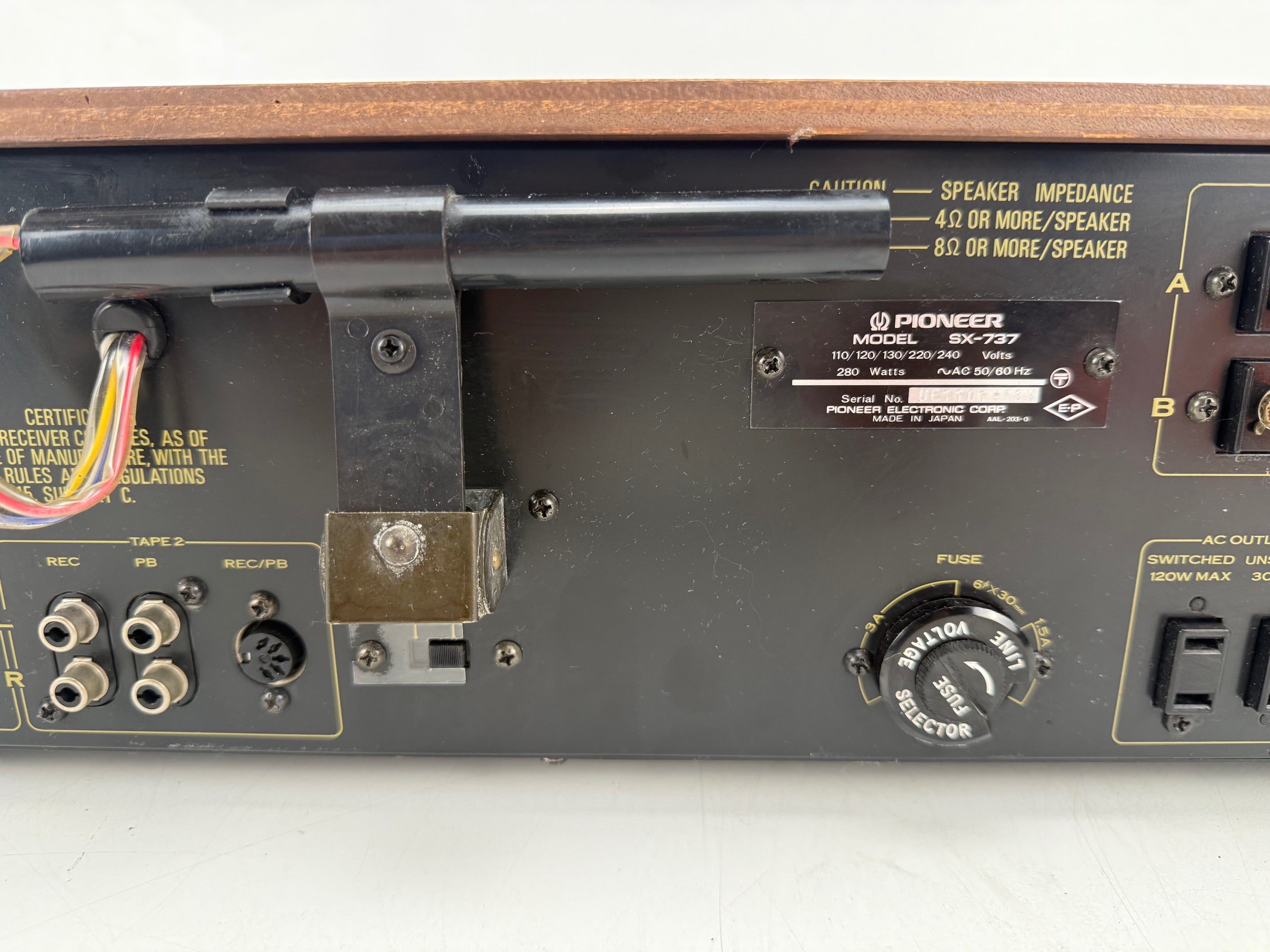 Pioneer SX-737 Stereo Receiver - Recapped