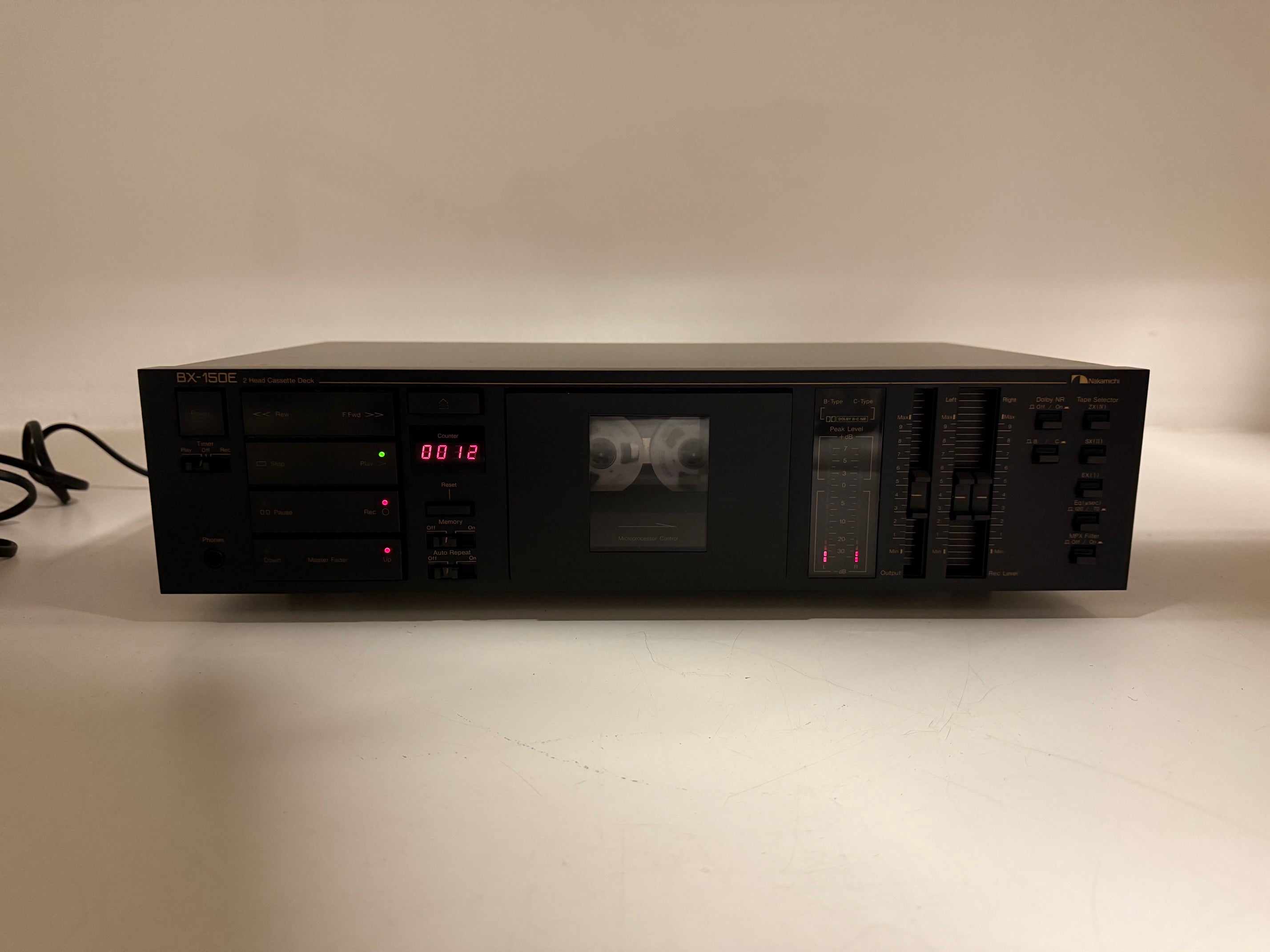 Nakamichi BX-150E stereo cassettedeck met 2 koppen - Onderhoud uitgevoerd