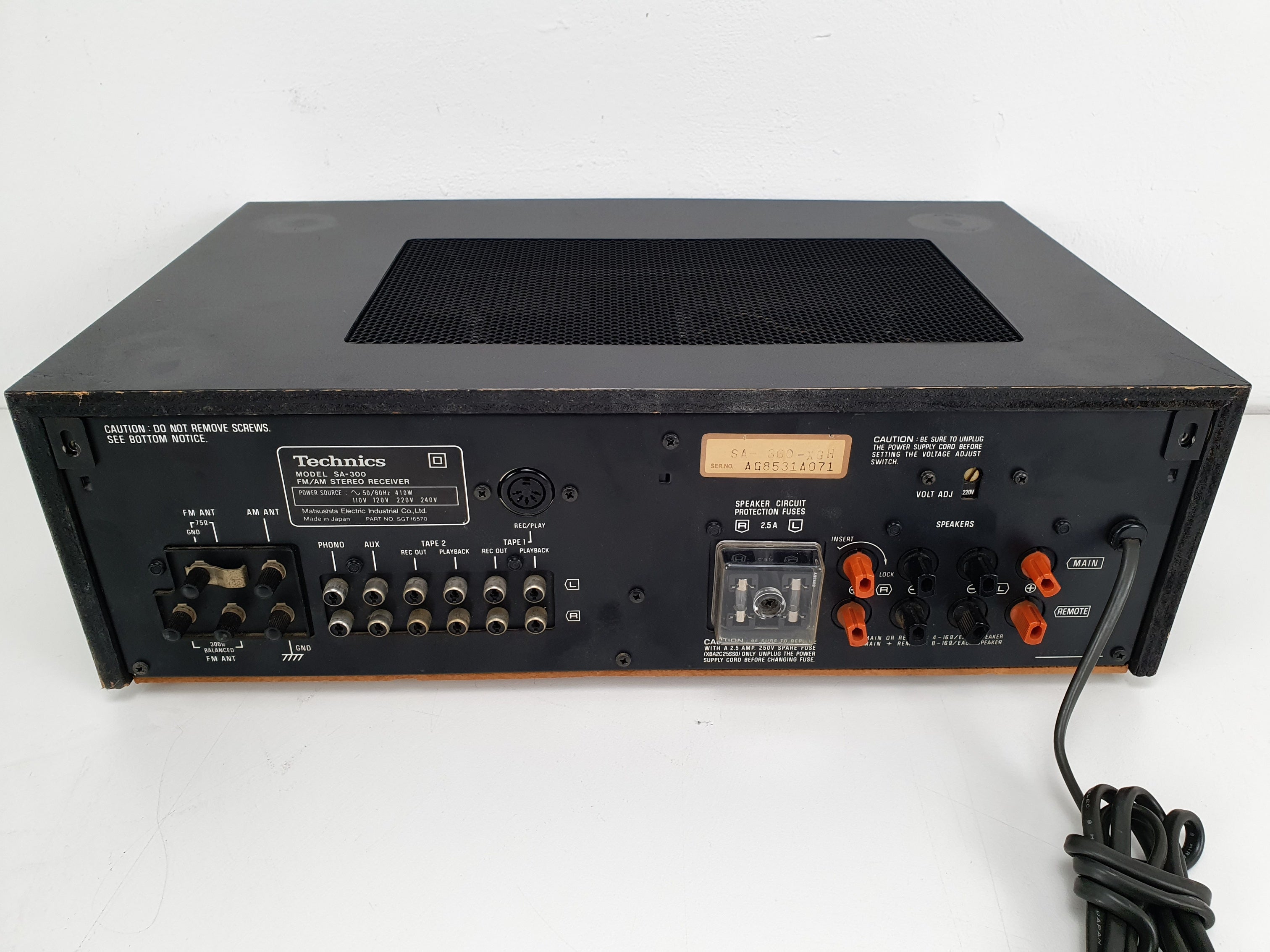 Technics SA-300 stereo-ontvanger - Onderhoud/Revisie van condensatoren/Phono-voorversterker