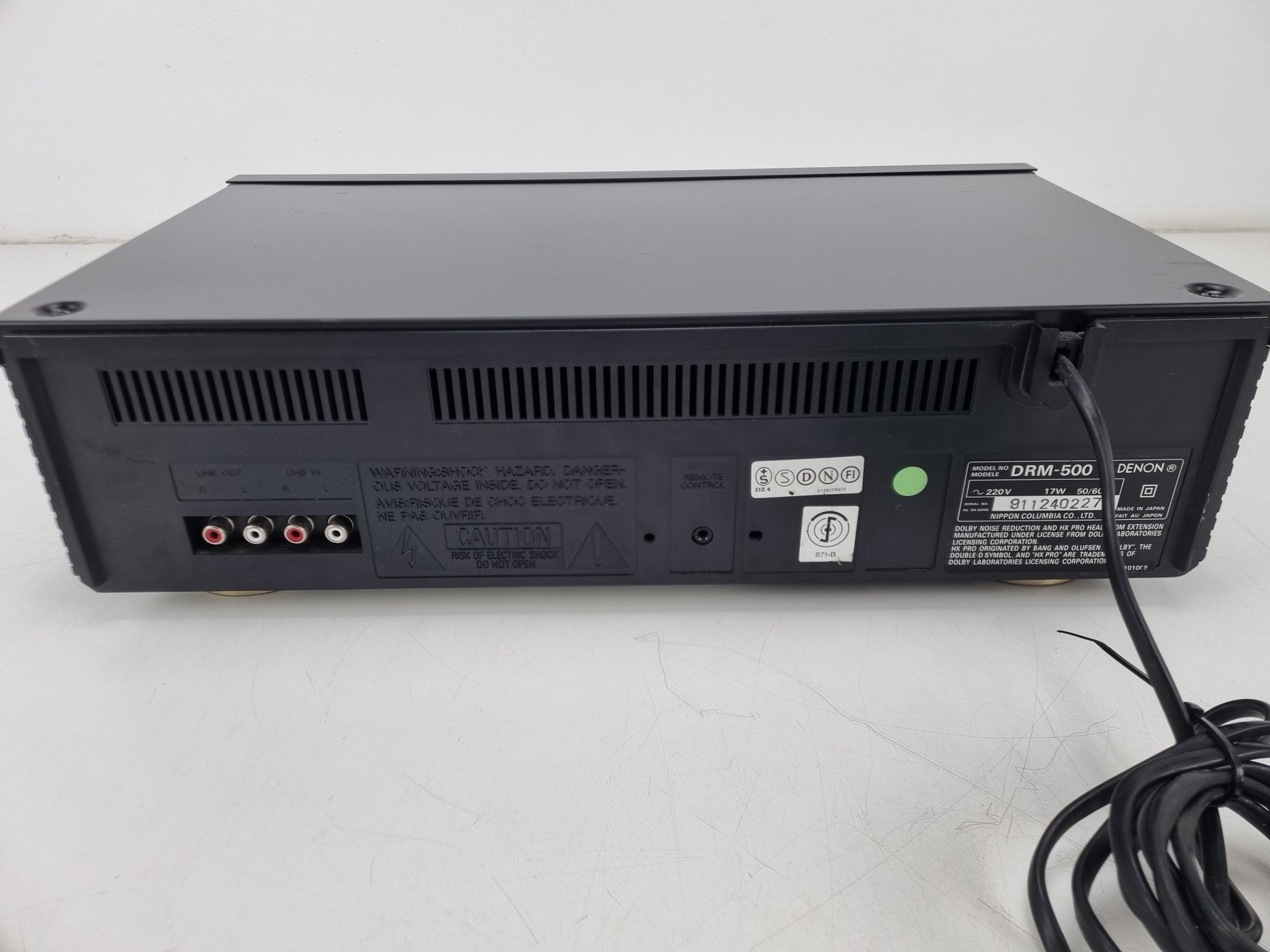 Denon DRM-500 stereo cassettedeck met 2 koppen - Nieuwe riemen