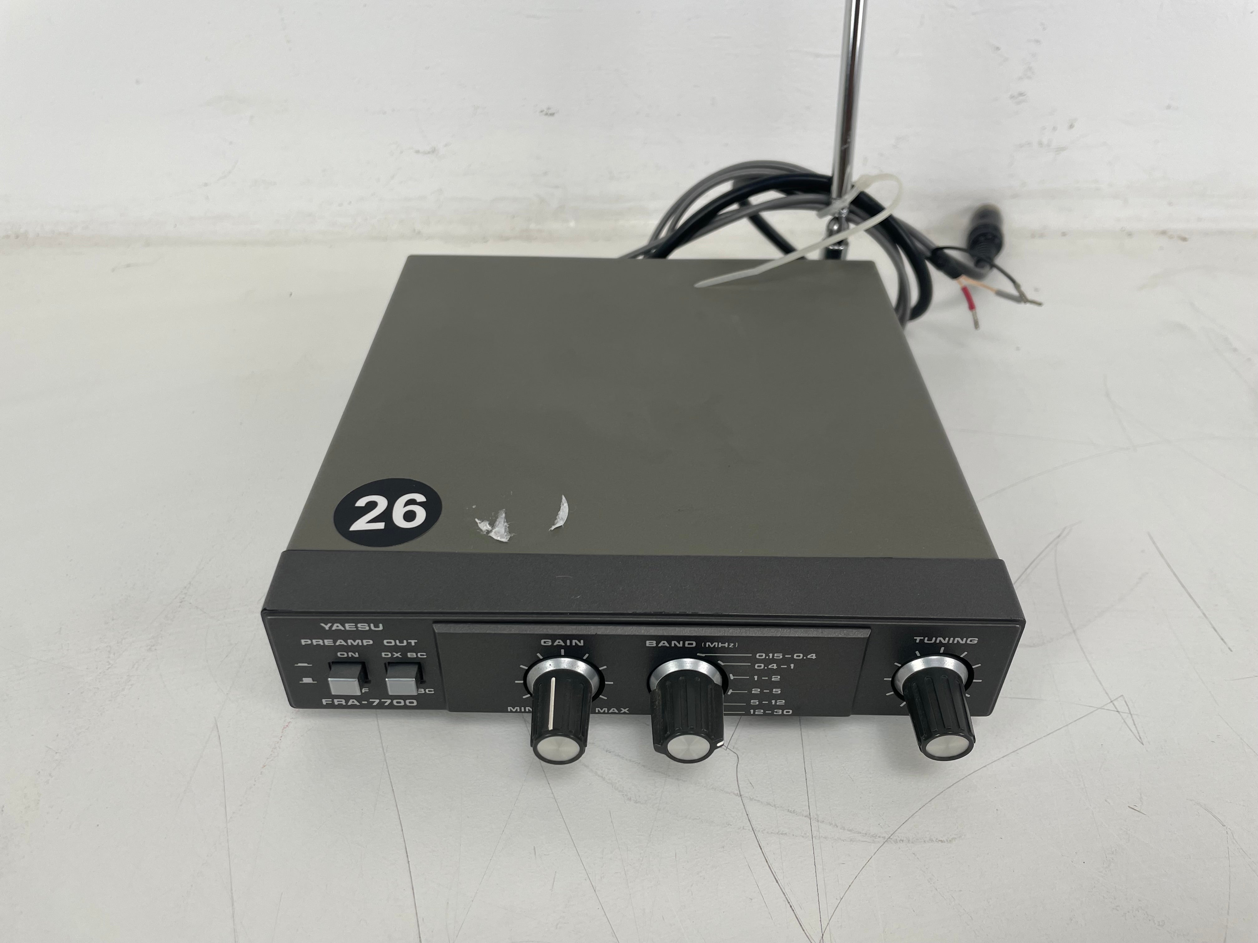 Yaesu - FRA-7700 - Active Antenna - 150 kHz - 30 MHz - As Is