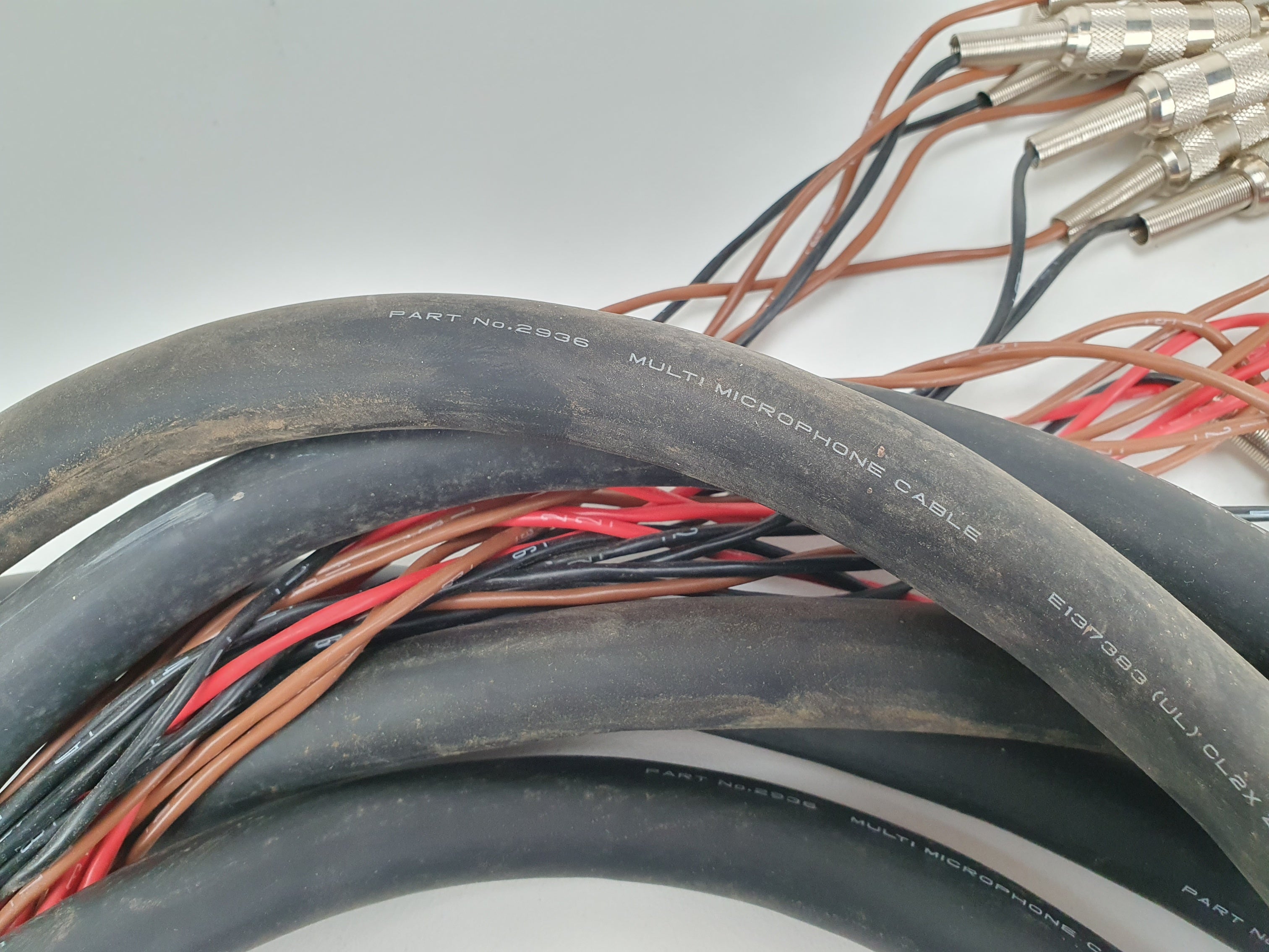 Mogami 2936 24 core multicable - RCA to Mono Jack - Approx 5m - High Quality studio cable