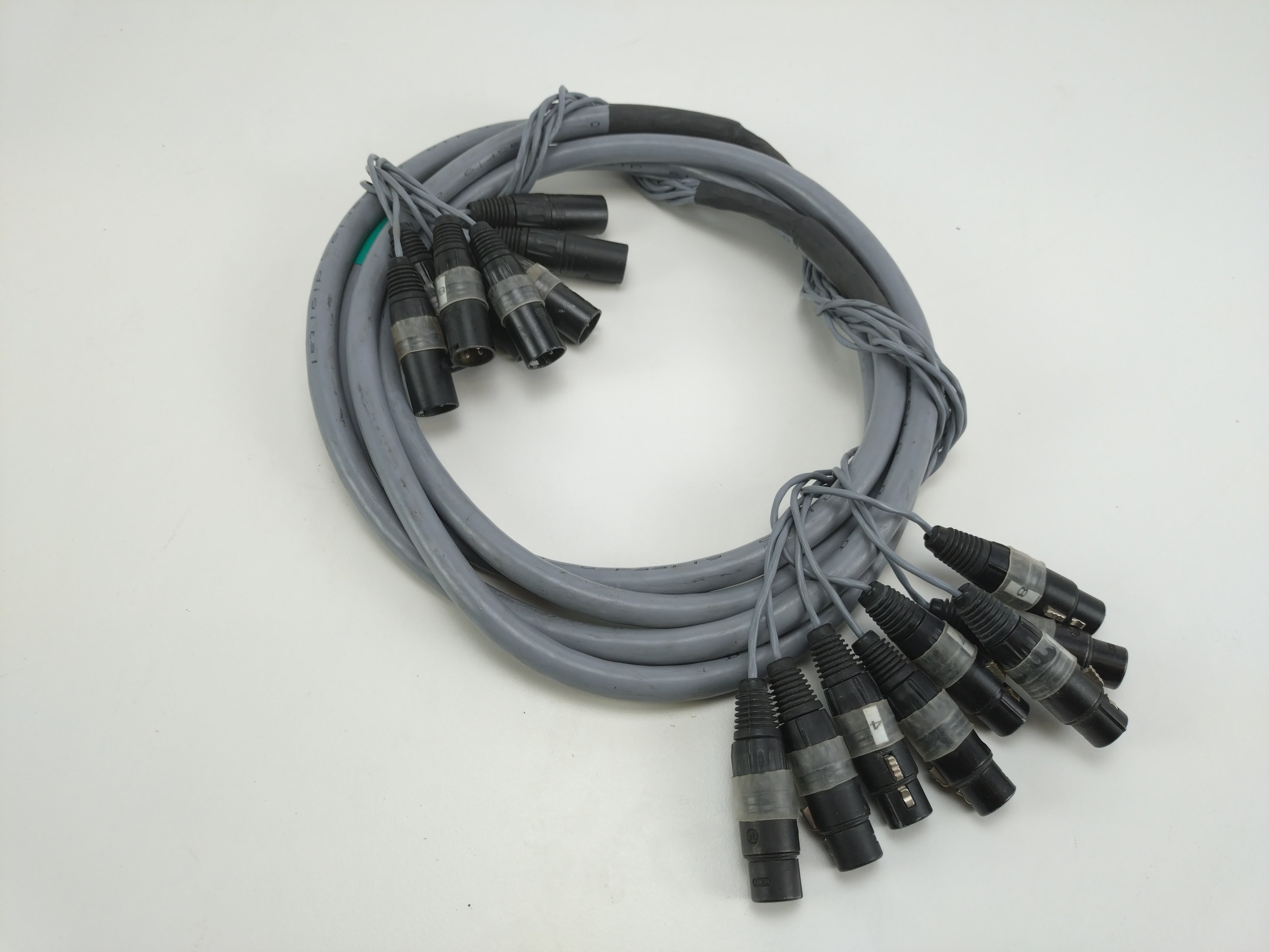 Unknown 8 core multi cable 3pin XLR male/Female