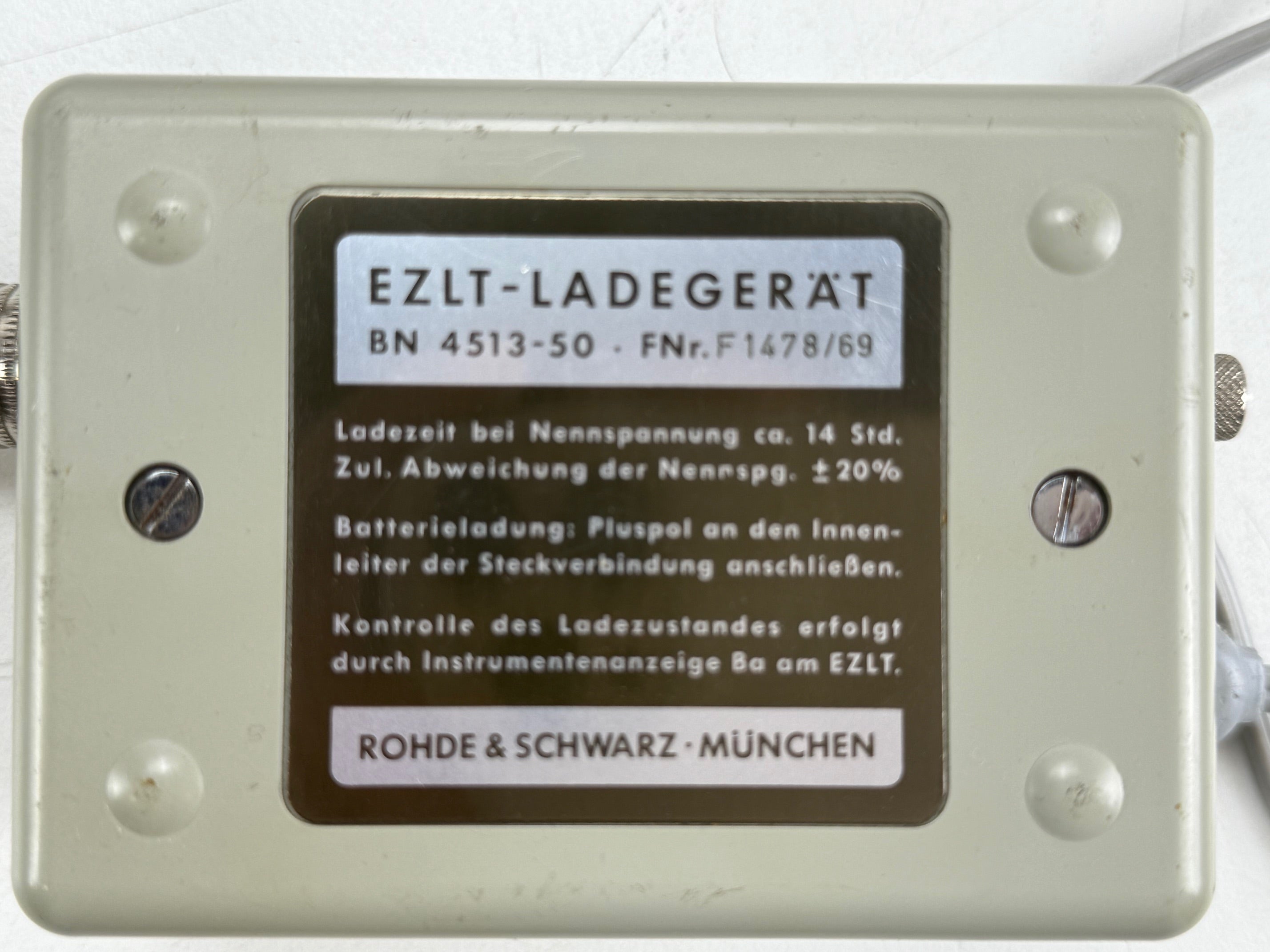 Rohde & Schwarz Schallpegelmesser EZLT BN 4513 met handleiding en doos
