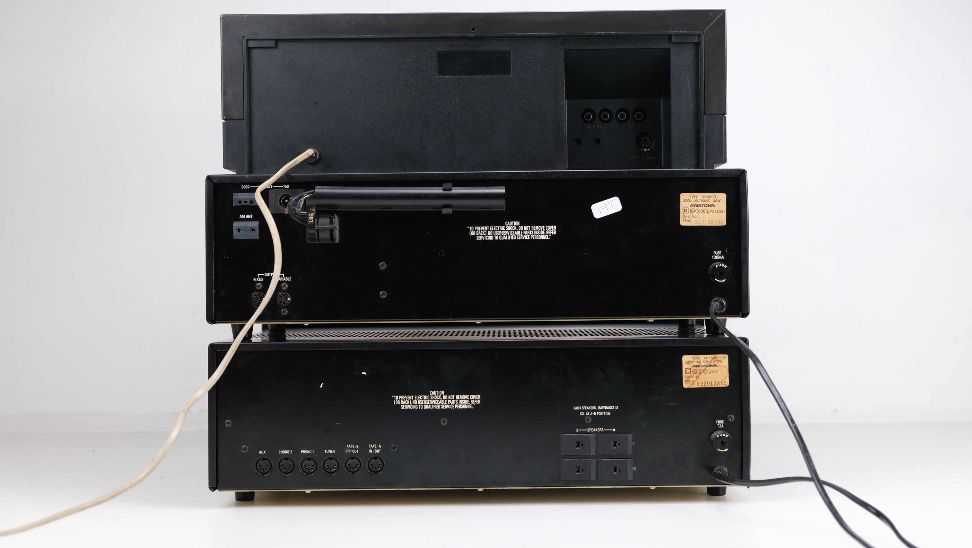 Aristona AR 1600 Stereo Amplifier - AR 2000 Stereo Tuner - EK 3543 Cassette Deck