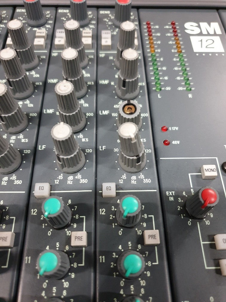 Soundcraft SM12 40 Channel Console In Flightcase with PSU