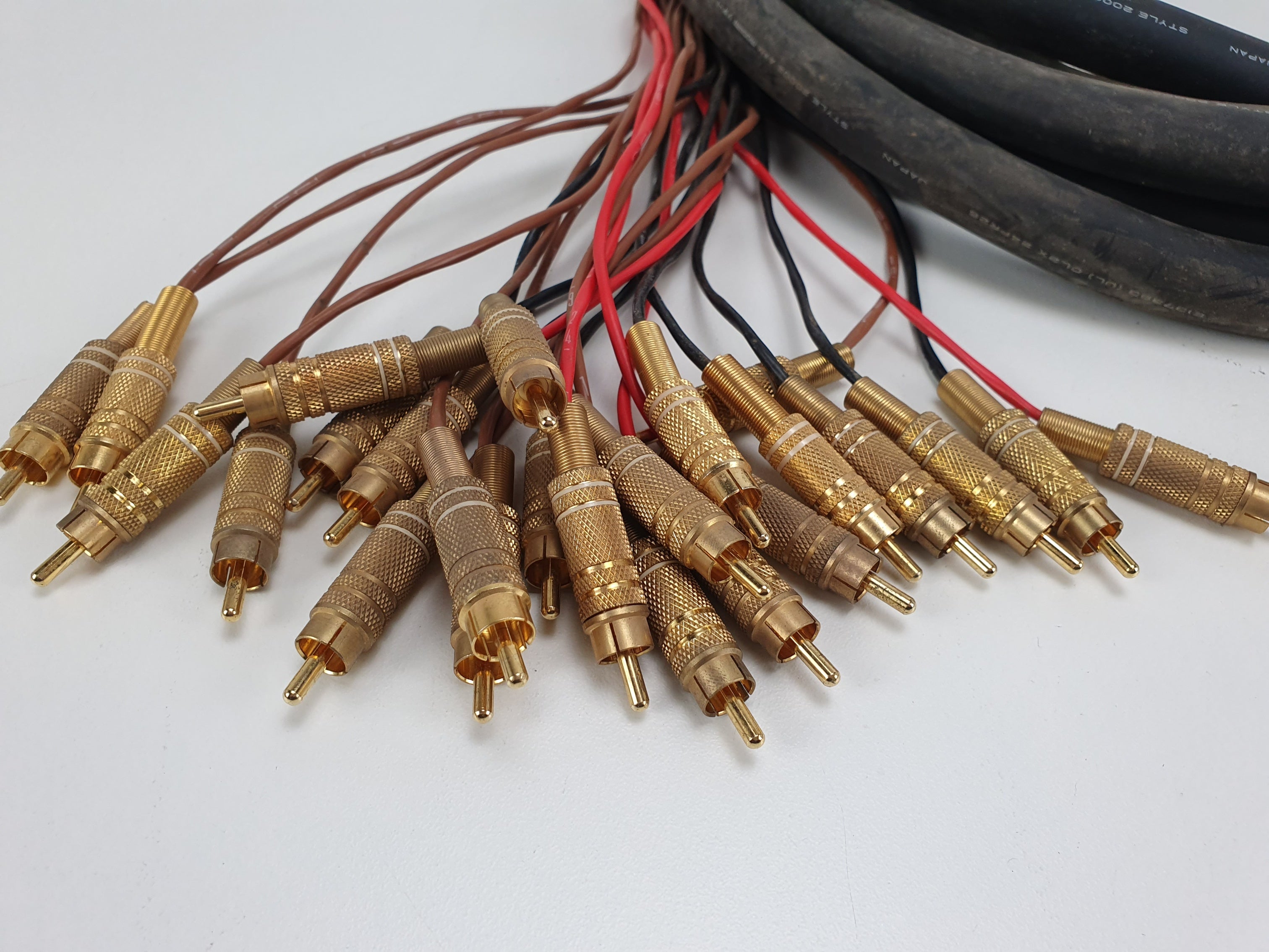 Mogami 2936 24 core multicable - RCA to Mono Jack - Approx 5m - High Quality studio cable